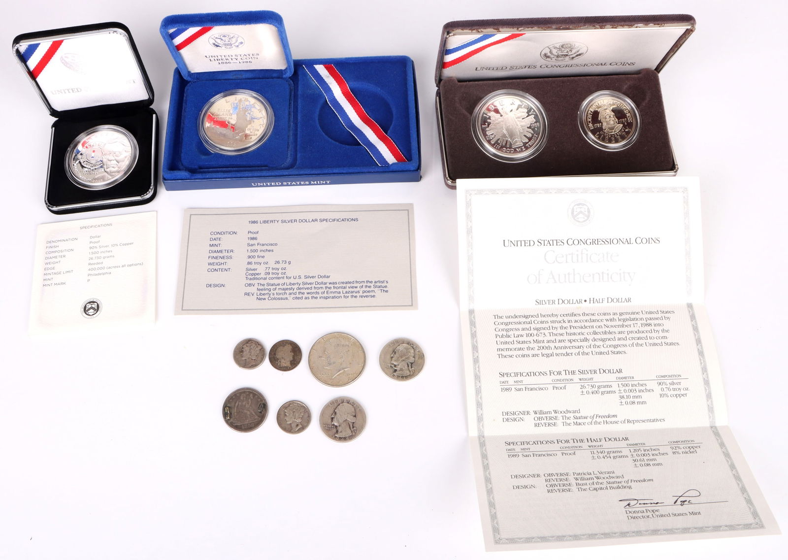 90% SILVER COLLECTIBLE US COINS & PROOFS (1 of 6)