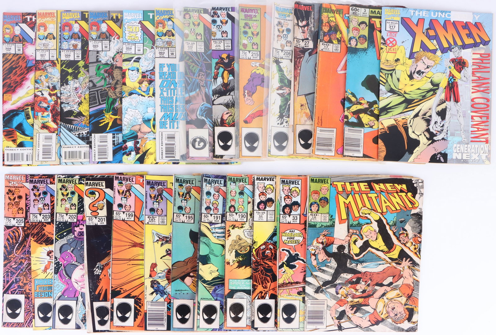 X-MEN ASSORTED MUTANT MARVEL COMICS  LOT OF 26 (1 of 5)