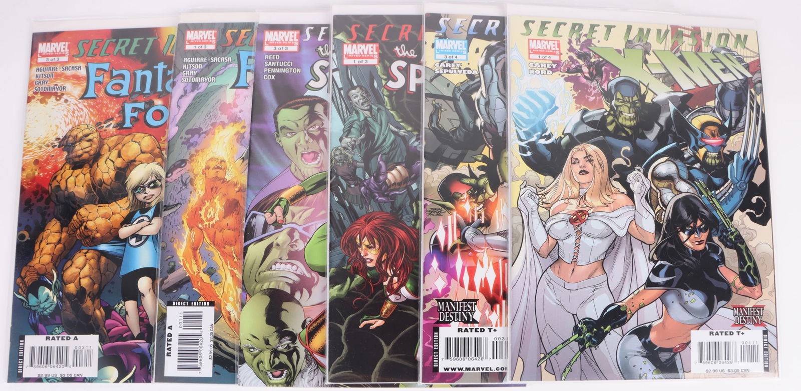 THREE COMPLETE MARVEL SECRET INVASION SERIES (1 of 3)