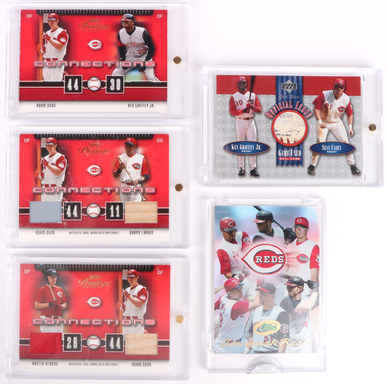 COLLECTIBLE CINCINNATI REDS AUTHENTIC RELIC CARDS (1 of 2)