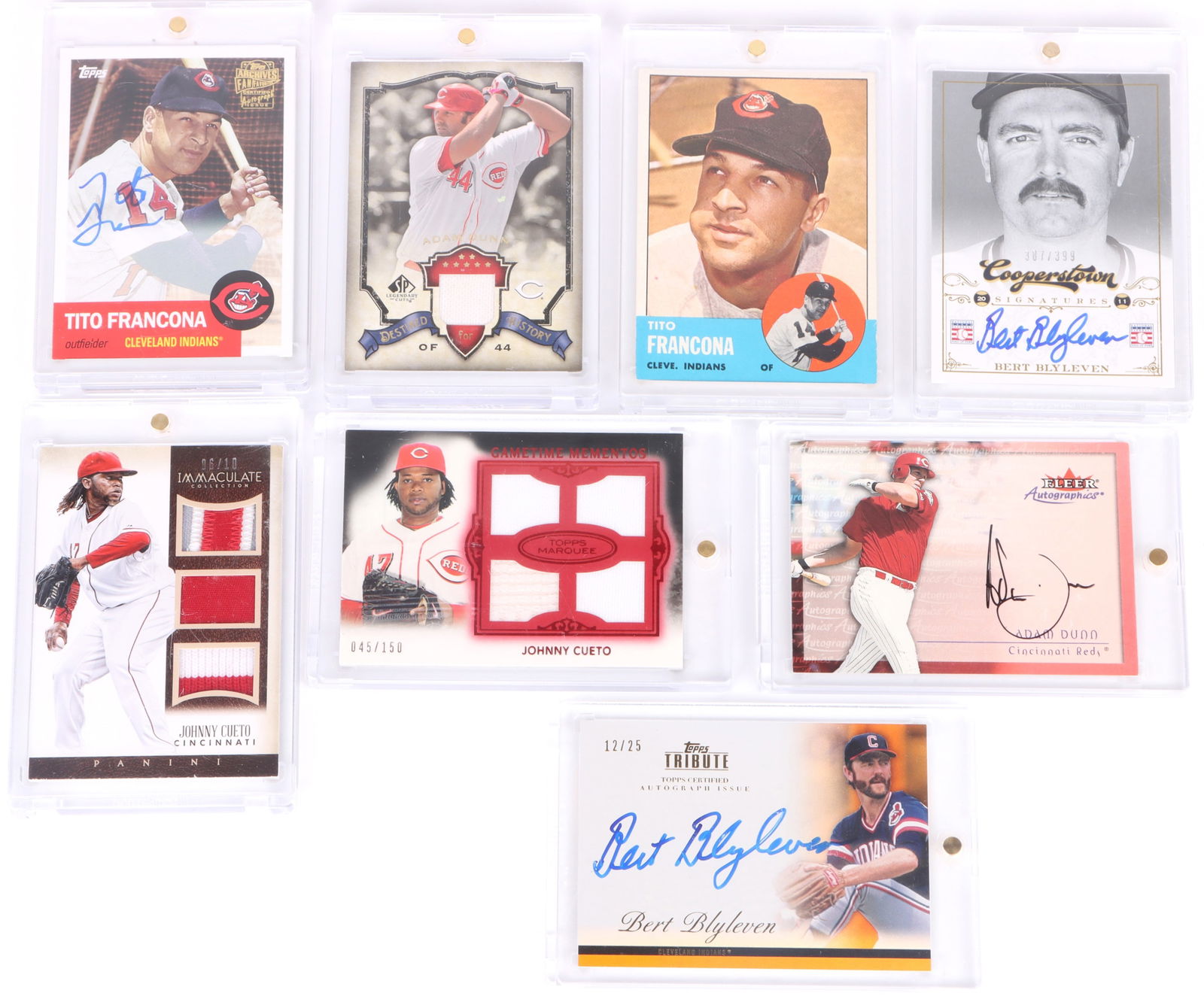 AUTOGRAPH GAME WORN BASEBALL COLLECTOR SET (1 of 2)