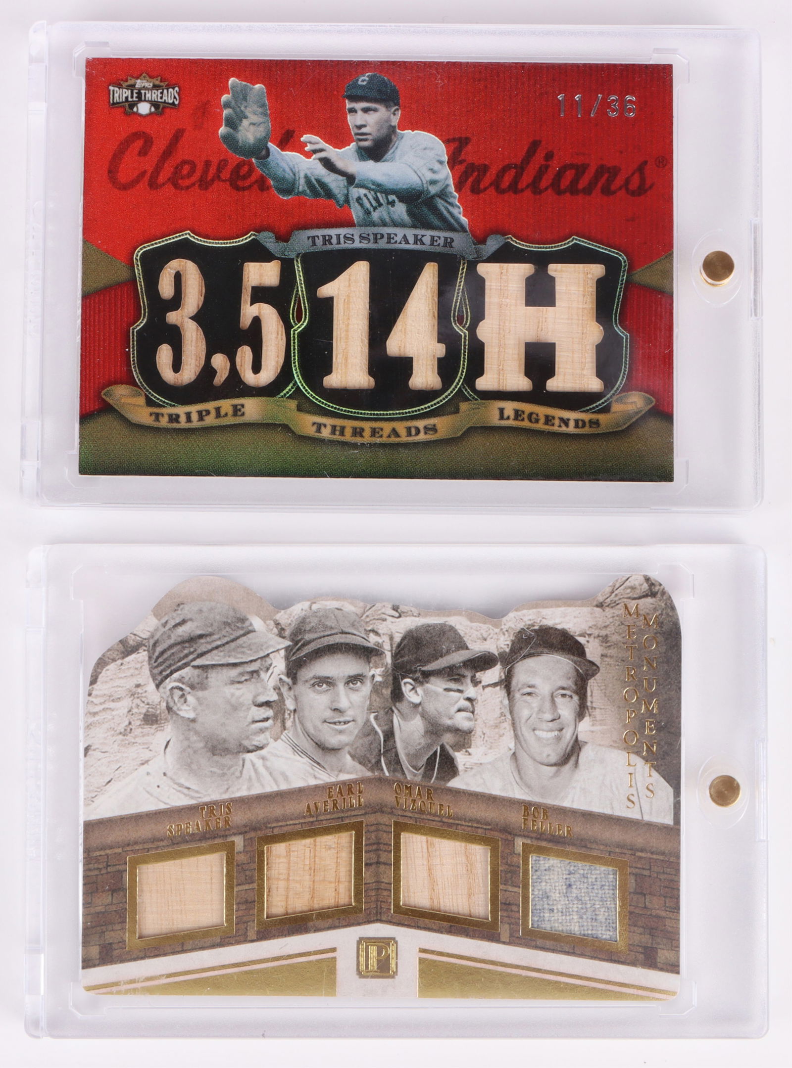 AUTHENTICATED GAME USED BAT BASEBALL CARDS (2) (1 of 2)