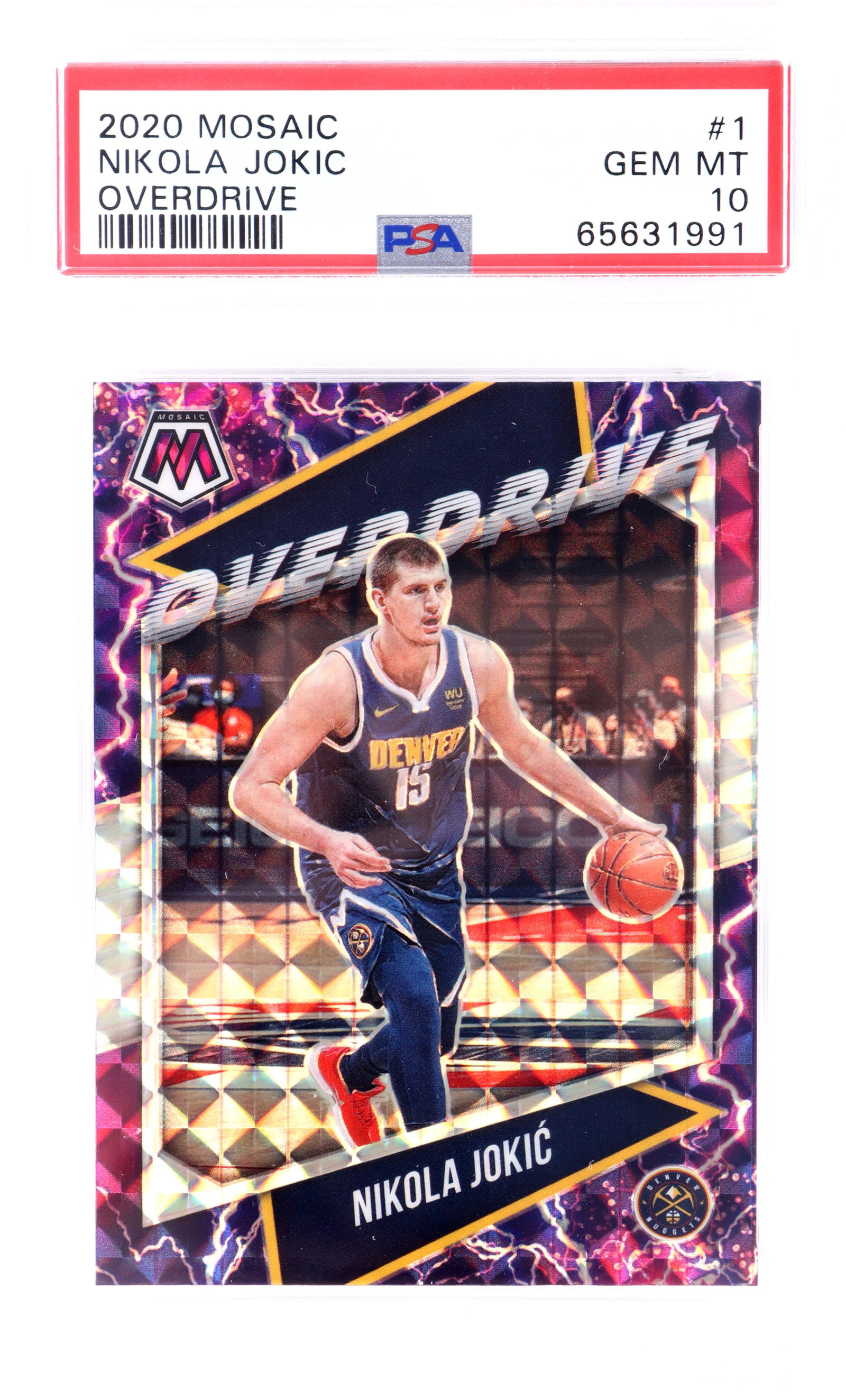 2020 MOSAIC NIKOLA JOKIC OVERDRIVE #1 PSA GEM 10 (1 of 2)