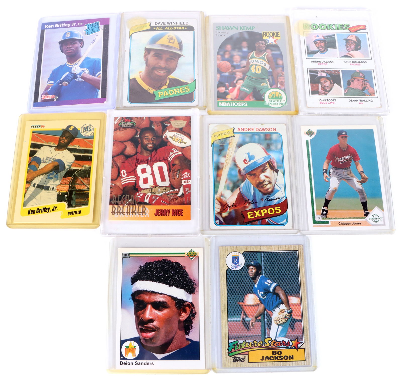 SPORT CARDS & ROOKIE CARDS - LOT OF 10 (1 of 3)