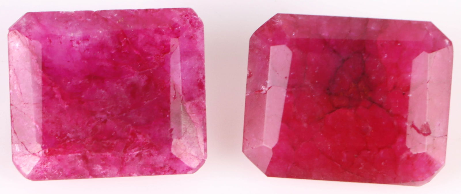 81.30CTW GENUINE NATURAL CUT RUBIES - LOT OF 2 (1 of 4)