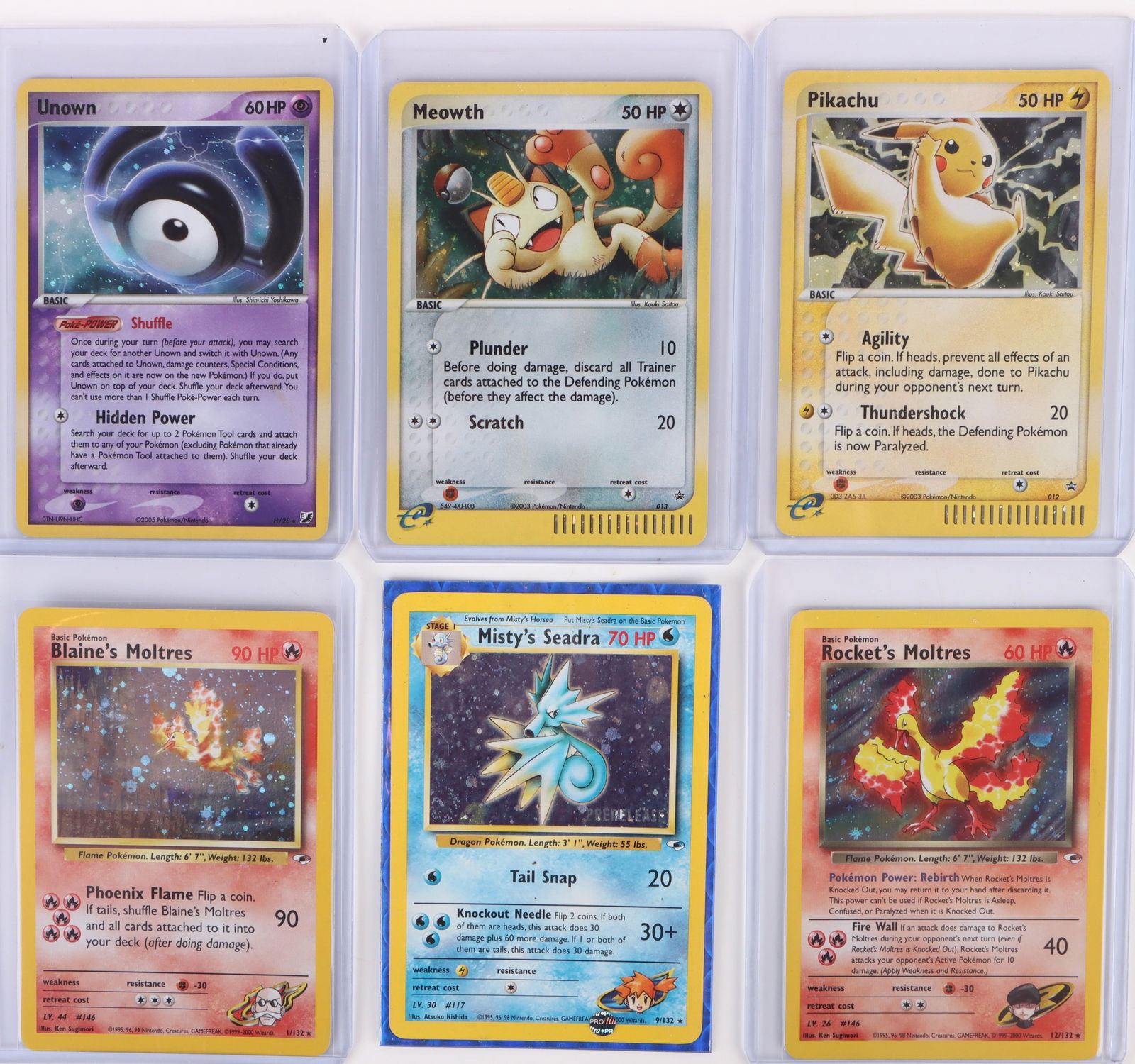 POKEMON RARE HOLO CARDS MULTI-SET - LOT OF 6 (1 of 2)