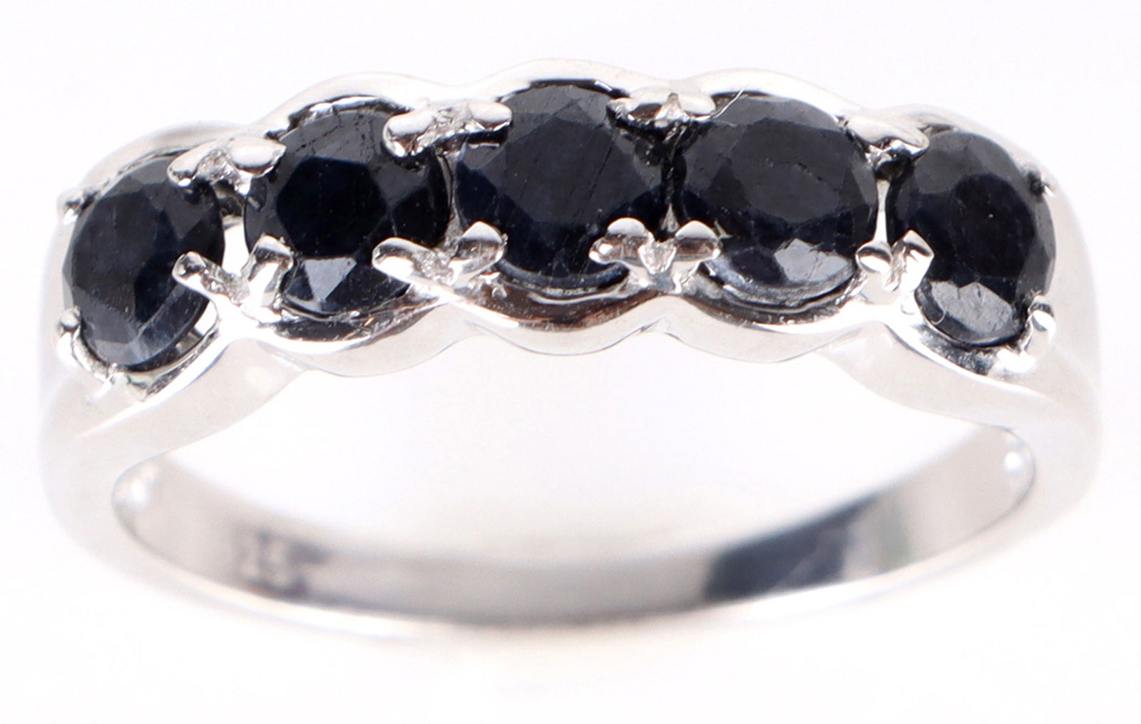 STERLING SILVER BLUE SAPPHIRE LADIES RING 1.45 CTW (1 of 5)