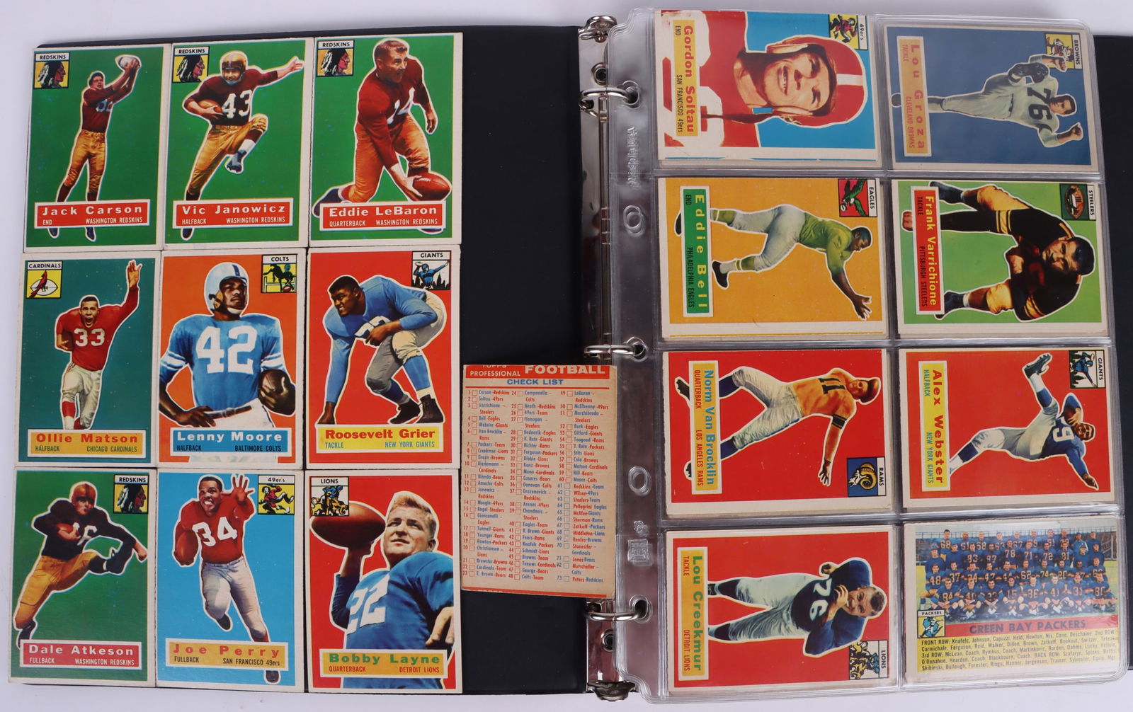 1956 TOPPS FOOTBALL COMPLETE SET 120/120 W/ LIST - HIGH GRADE (1 of 20)