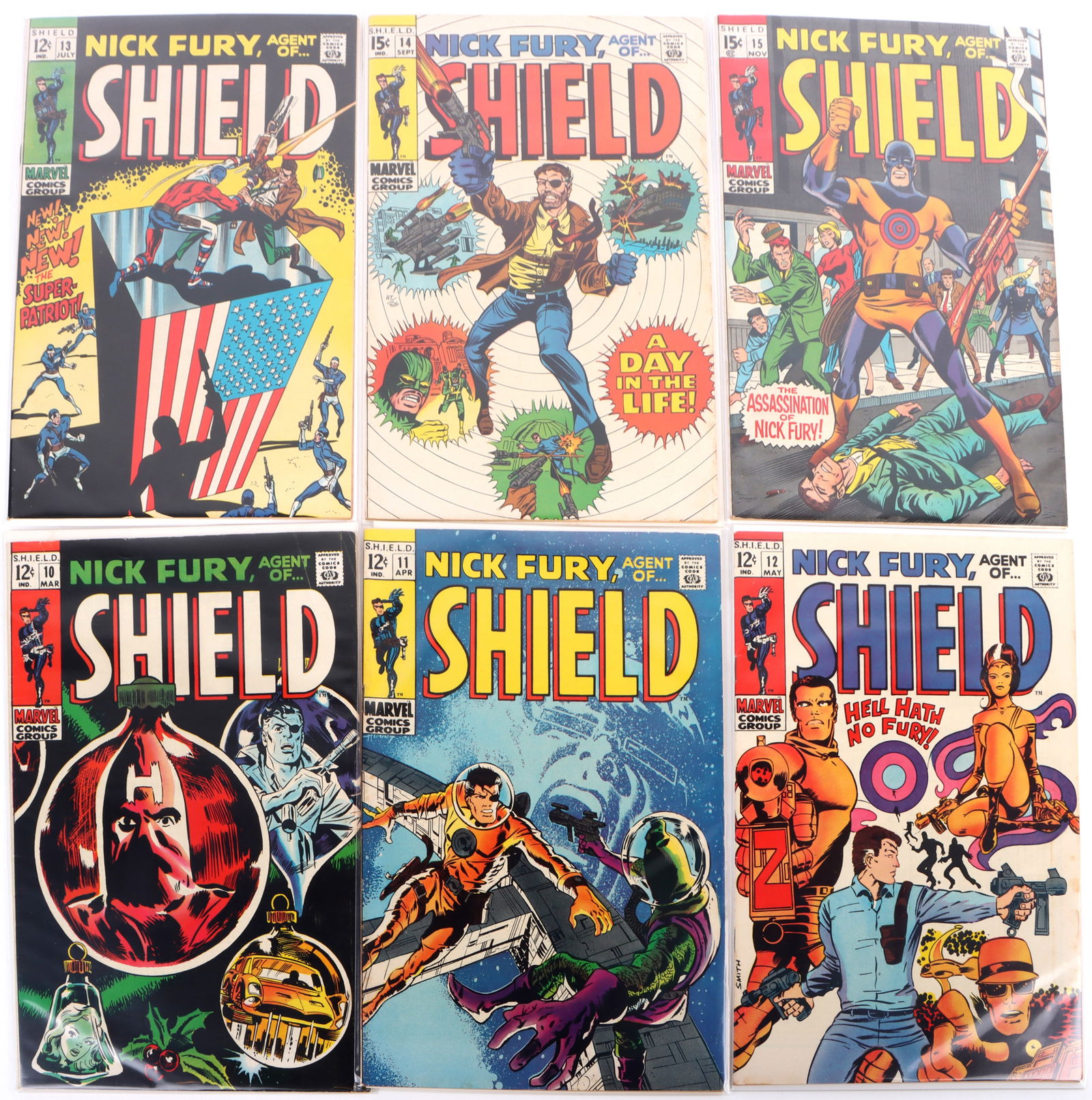 NICK FURY AGENT OF SHIELD #10-15 COMICS - LOT OF 6 (1 of 7)