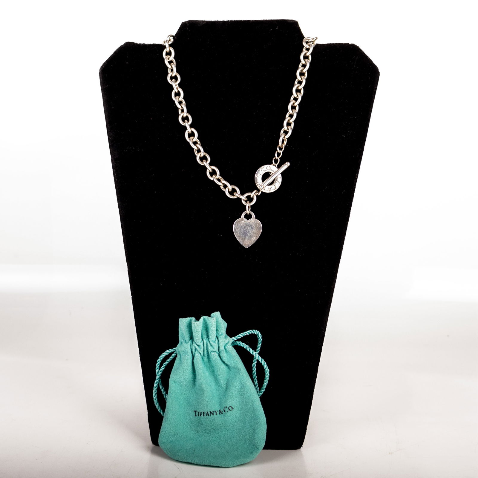 TIFFANY & CO. STERLING SILVER NECKLACE W/ BAG (1 of 5)