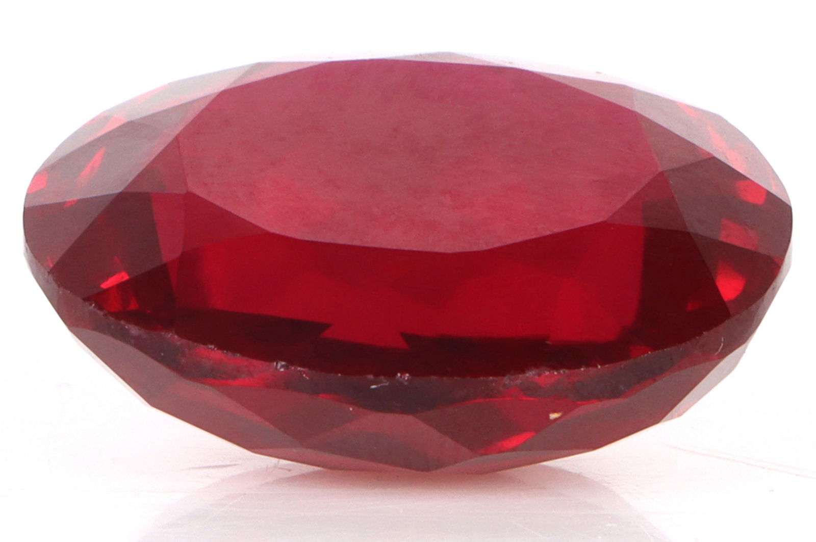 49.10CT GENUINE LOOSE RED OVAL RUBY (1 of 3)