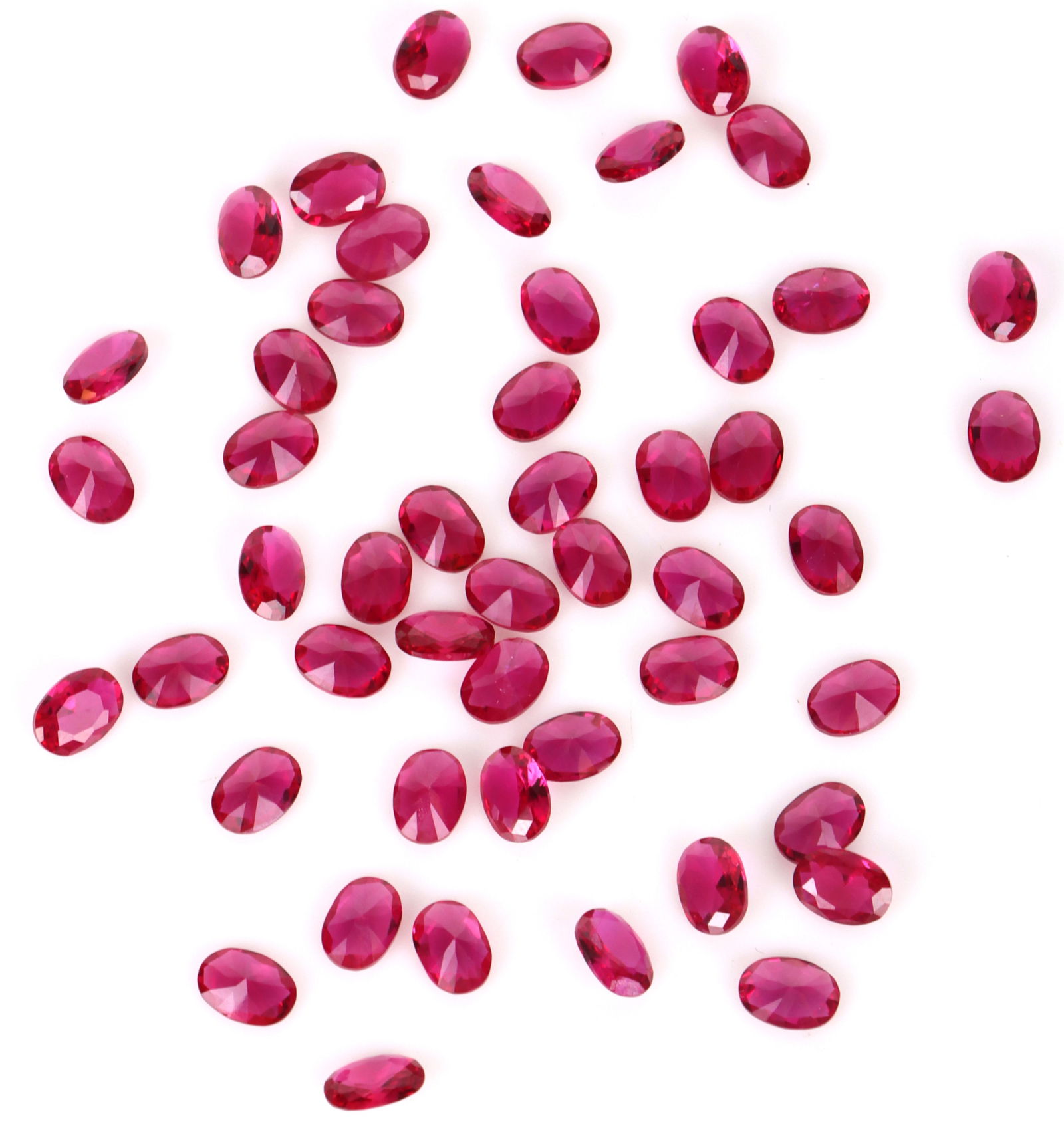 41.00CTW GENUINE LOOSE RED OVAL RUBIES (1 of 3)