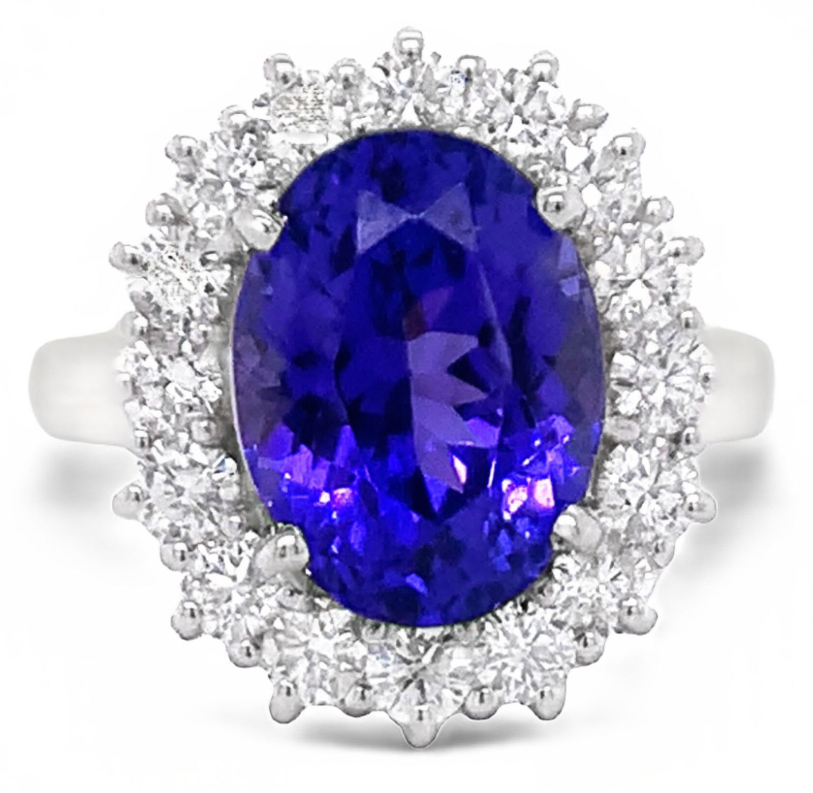 5.05CT TANZANITE & 0.99CTW DIAMOND 14K GOLD RING (1 of 5)