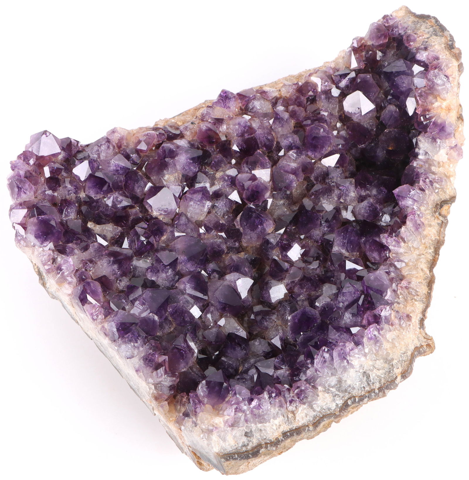 DEEP PURPLE HIGHLY FACETED AMETHYST GEODE SHARD (1 of 3)