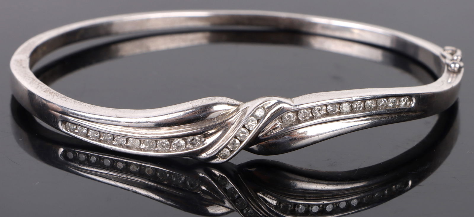 STERLING SILVER DIAMOND LADIES BRACELET - 0.30 CTW (1 of 4)
