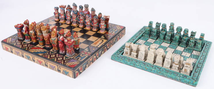 Antique Chess Large Chess Pieces Artificial Leather Chessboard Resin Chess  Pieces Character Modeling Gift Entertainment Game Box - Temu