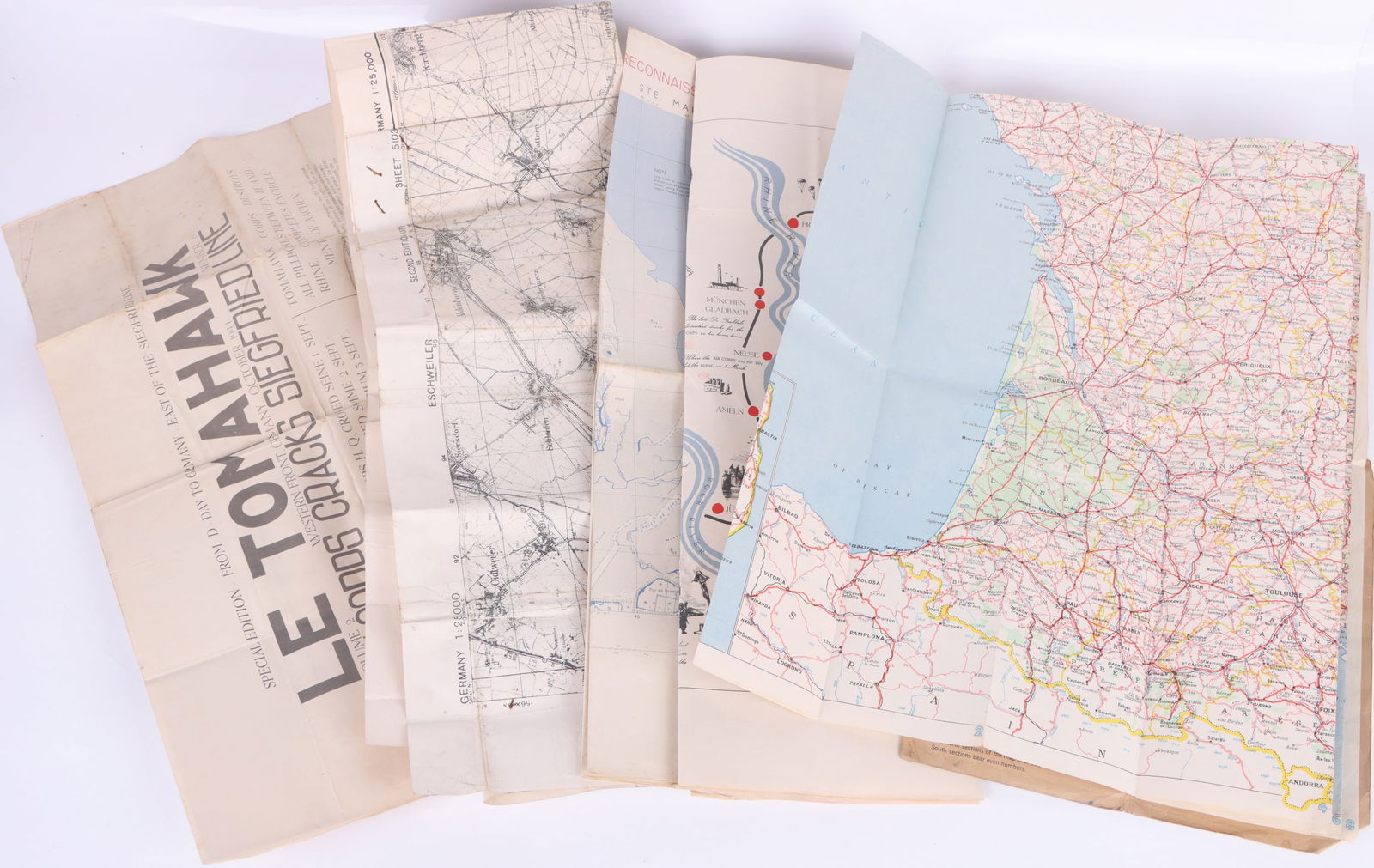 U.S. MILITARY WWII FIELD MAPS 1943-1944(5) (1 of 6)