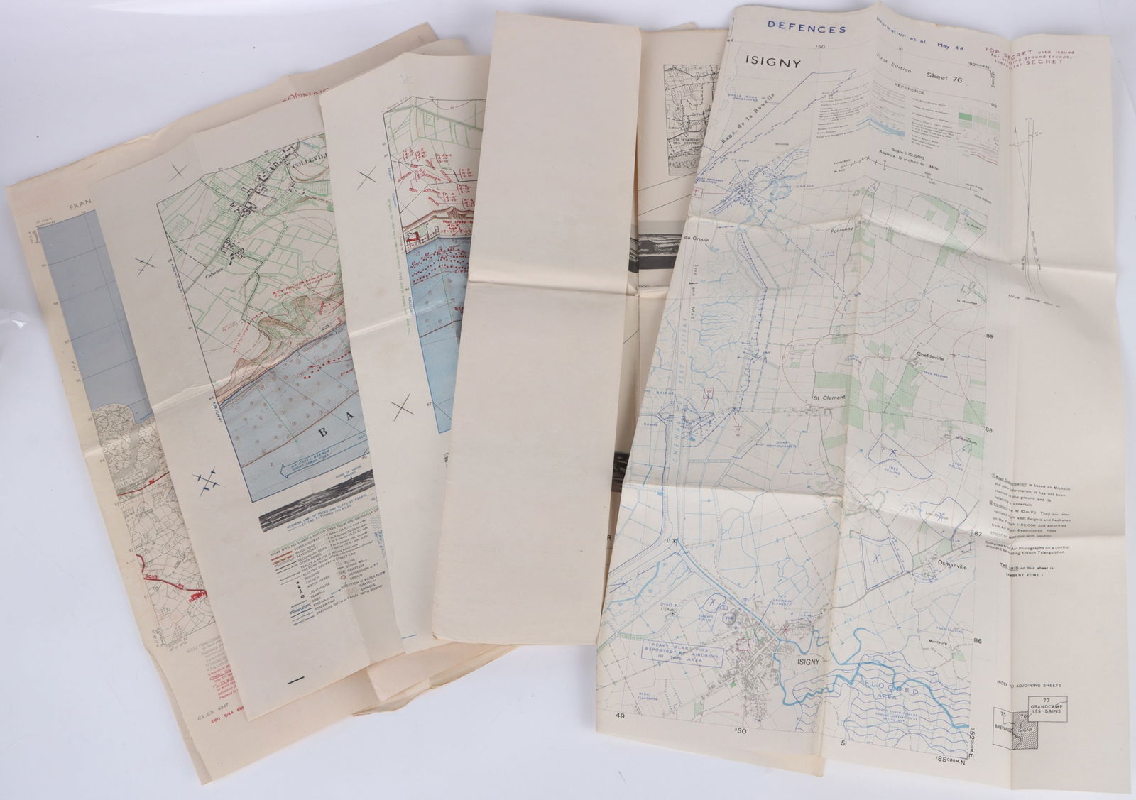 WWII U.S. MILITARY FIELD MAPS 1939-1945 - (4) (1 of 7)