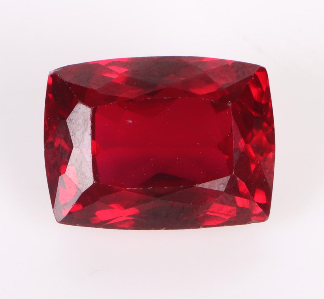 16.85CT GENUINE LOOSE CUSHION RED RUBY W/ CERT (1 of 4)