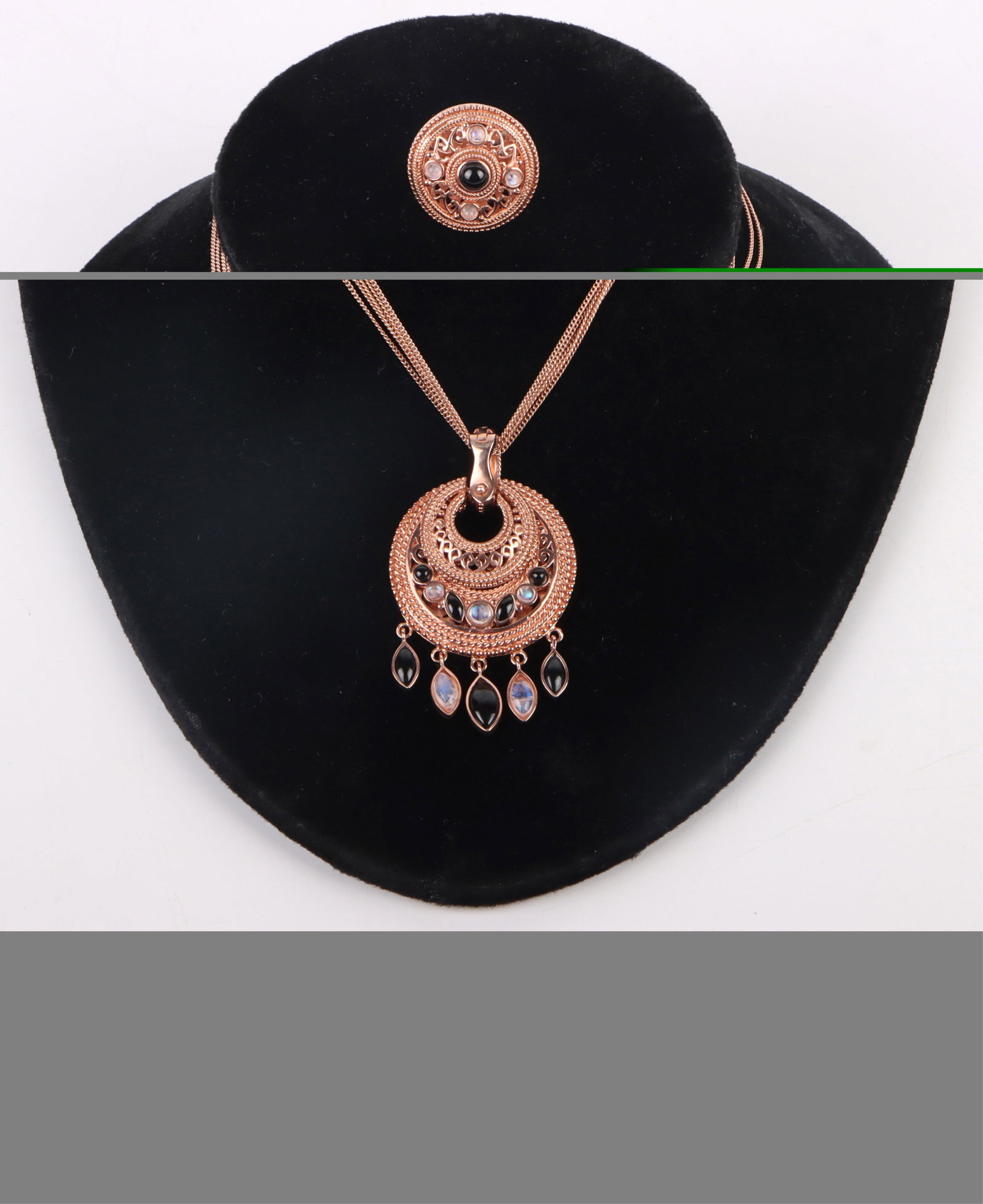 COPPER ONYX LADIES JEWELRY - (2) (1 of 4)