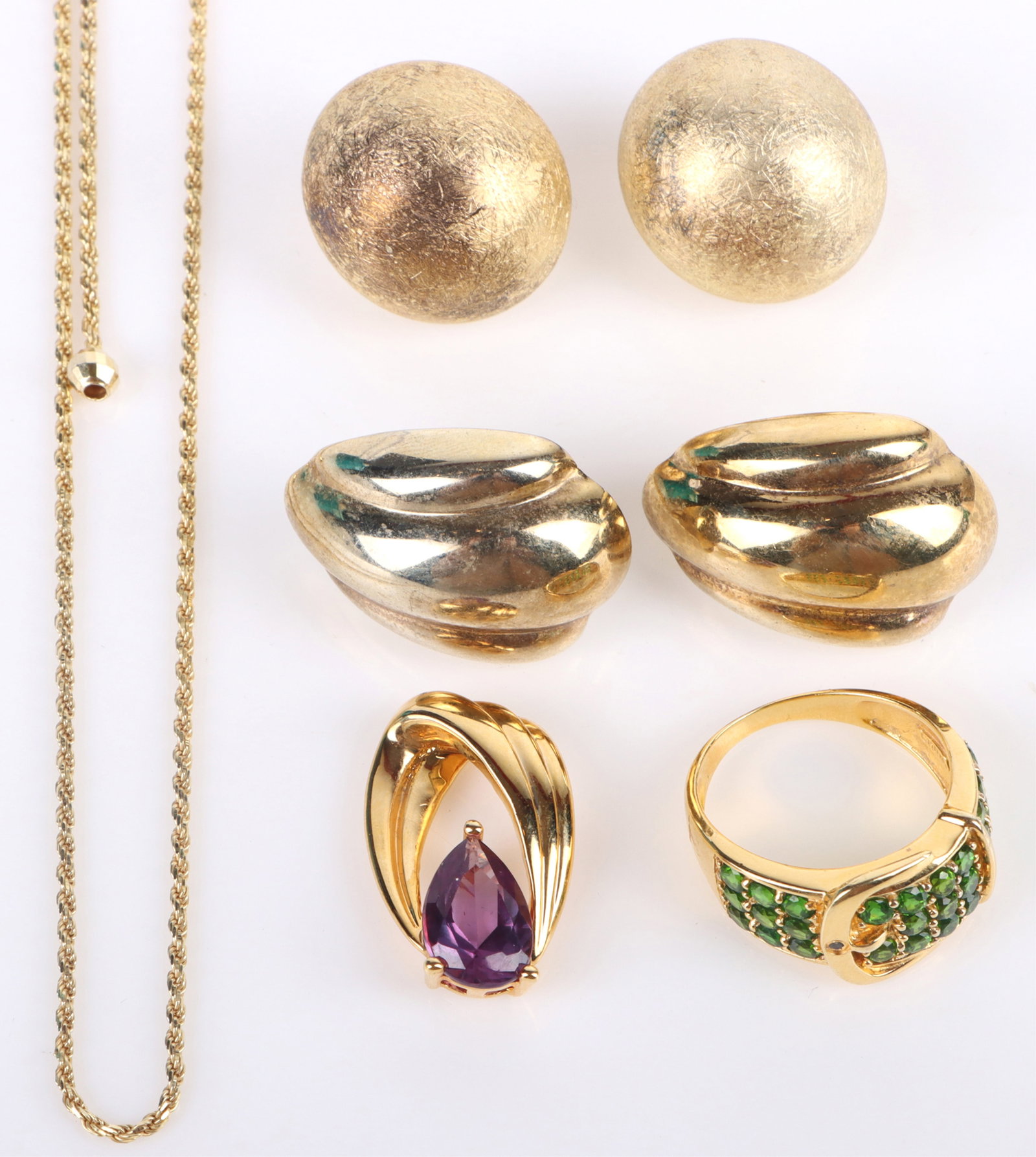 STERLING SILVER GOLD-TONED LADIES JEWELRY (1 of 3)