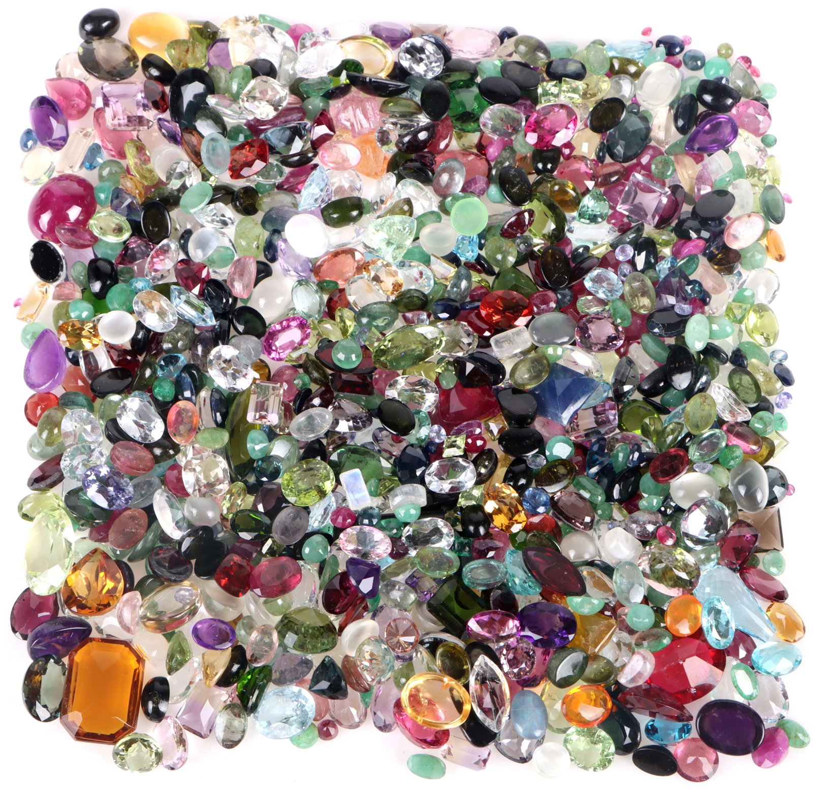 518.0CTW LOOSE SEMI-PRECIOUS ASSORTED GEMSTONES (1 of 5)