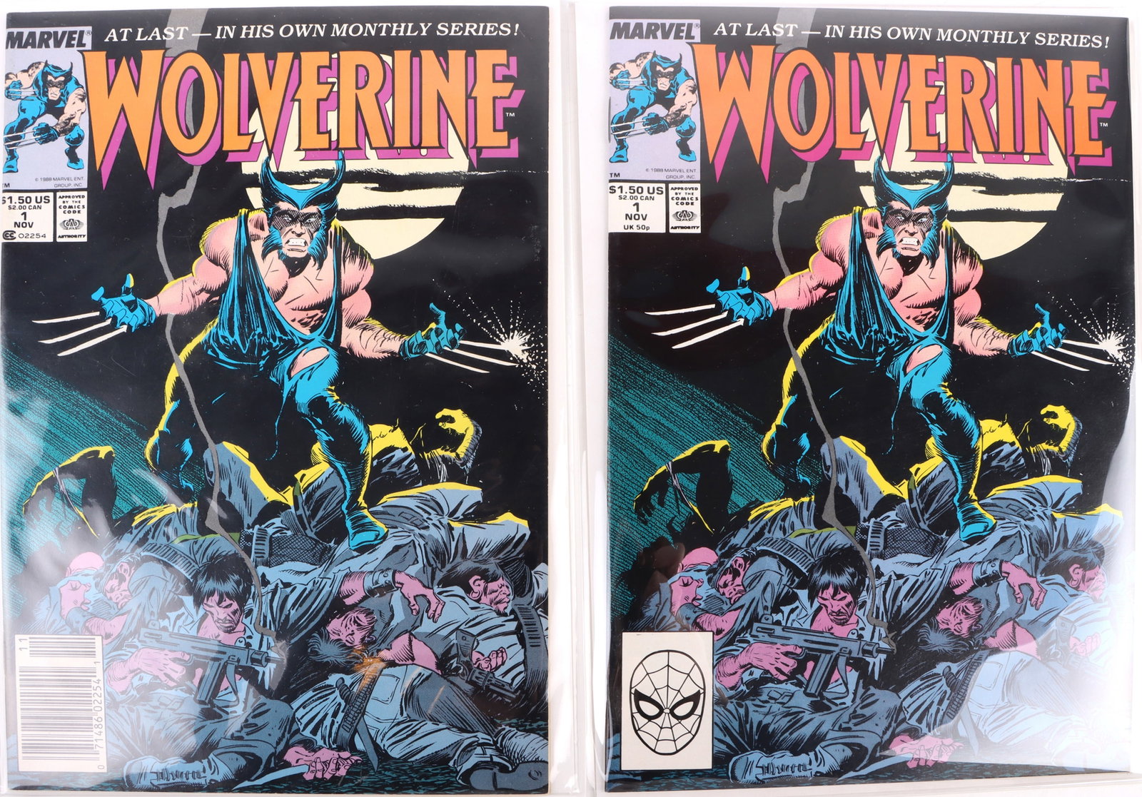 WOLVERINE #1 (1988) HIGH GRADE REG & NEWSSTAND(2) (1 of 3)