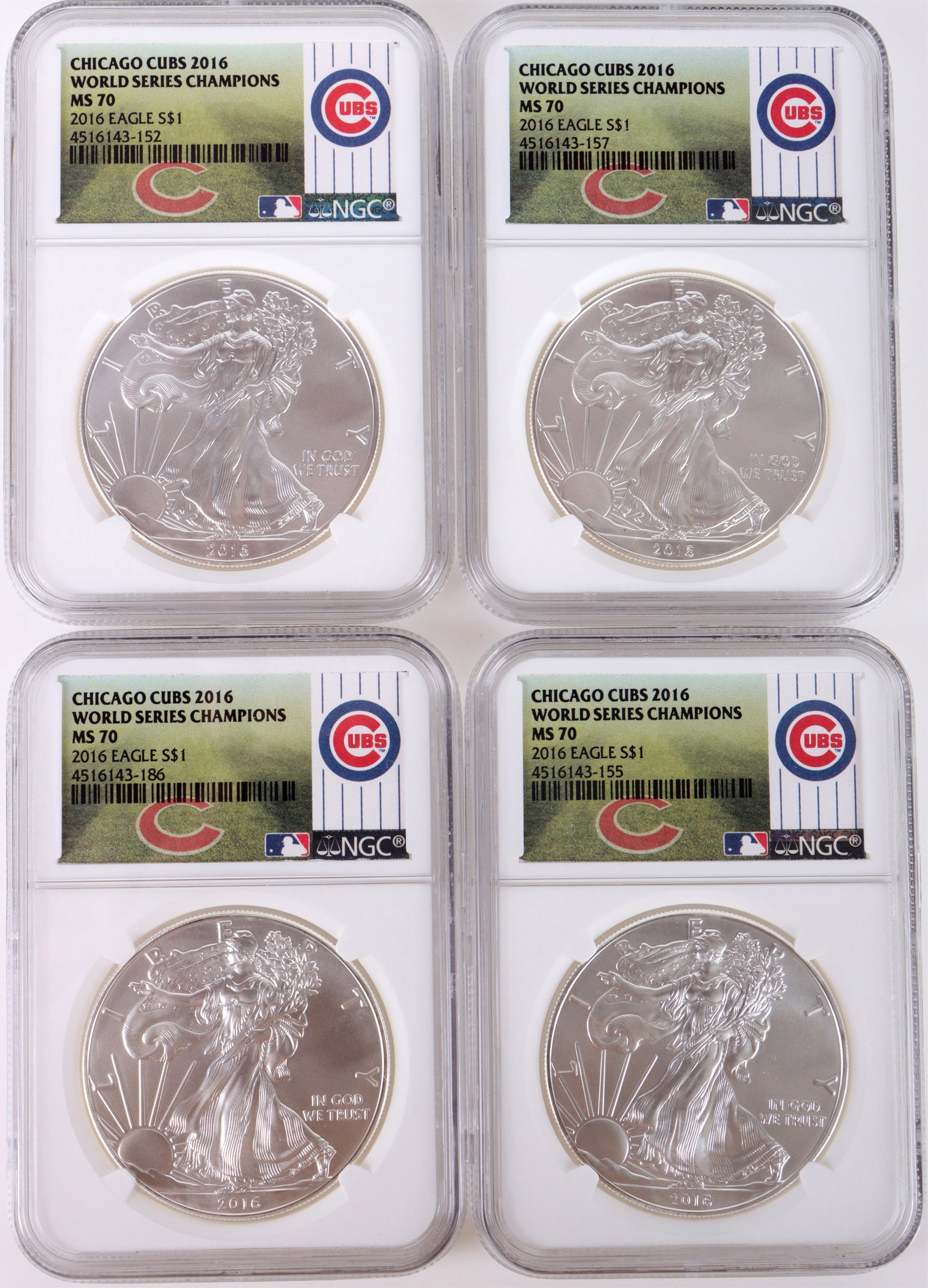 .999 SILVER 2016 WORLD SERIES CHAMPS EAGLES - (4) (1 of 2)