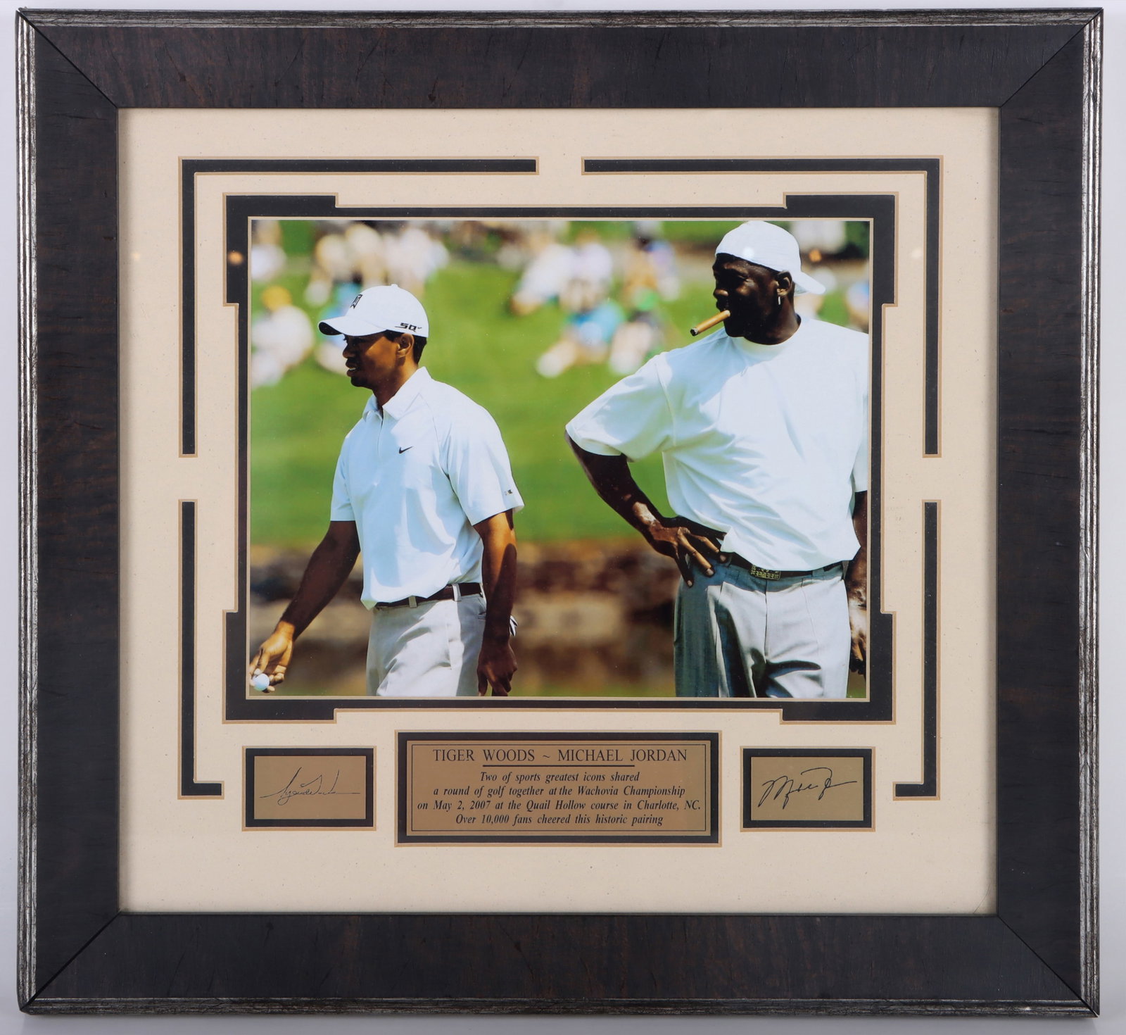 TIGER WOODS AND MICHAEL JORDAN GOLF FRAME (1 of 5)