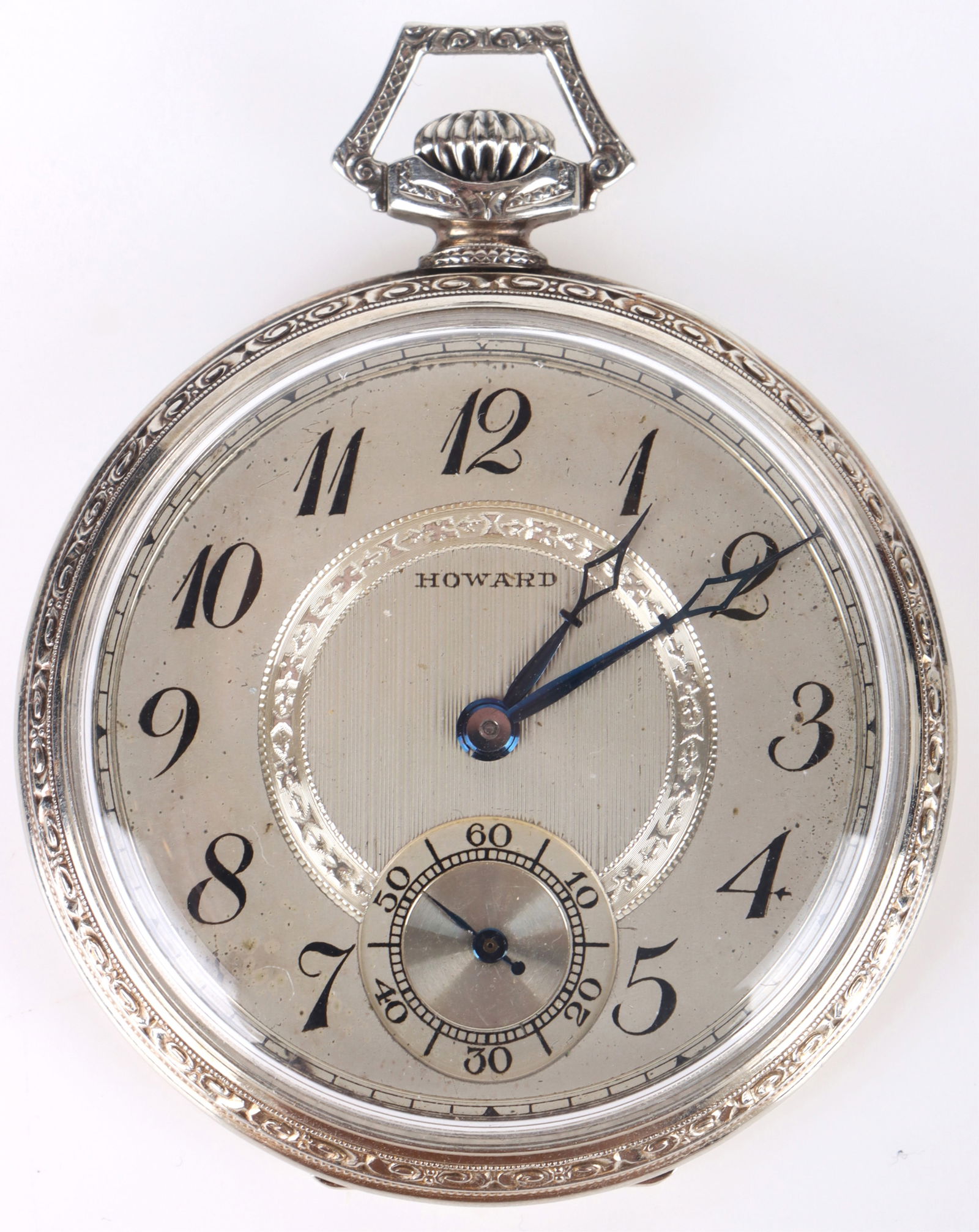 1920'S E. HOWARD WATCH CO. 14K WHITE GOLD 17 JEWEL (1 of 5)