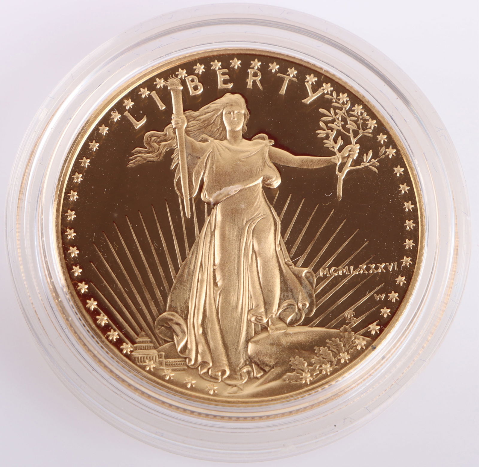 1986-W ULTRA CAMEO PROOF $50 AMERICAN GOLD EAGLE (1 of 2)