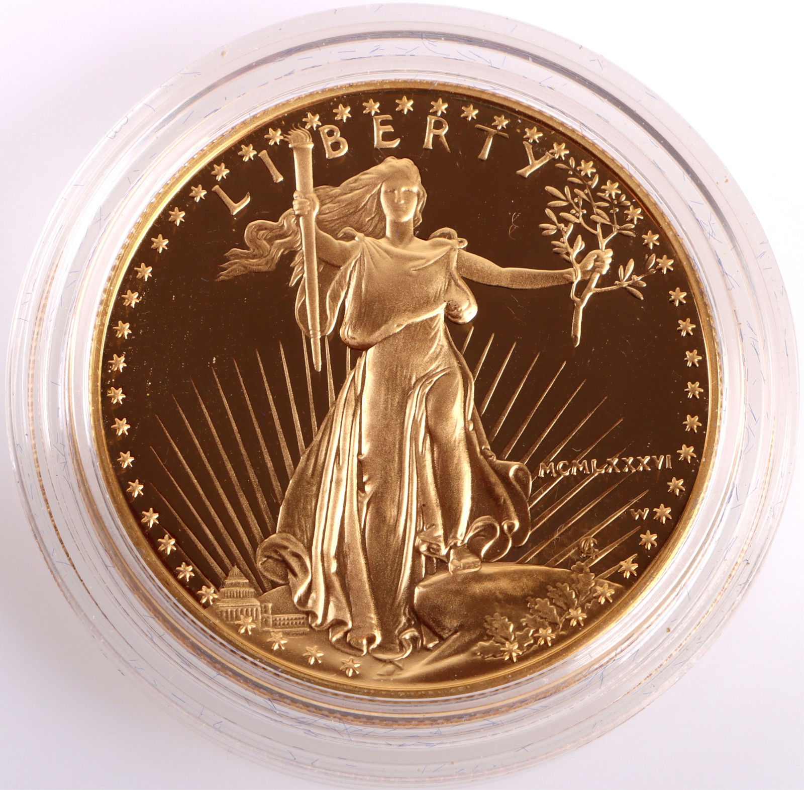 1986-W ULTRA CAMEO PROOF $50 AMERICAN GOLD EAGLE (1 of 2)