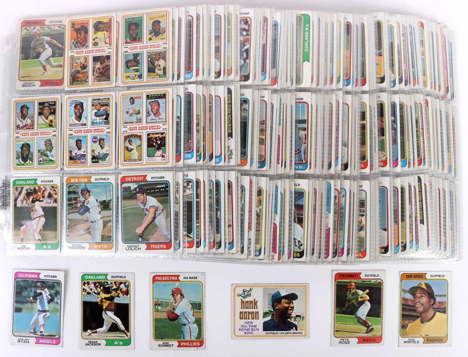 1974 TOPPS BASEBALL COMPLETE SET & TRADED CARDS (1 of 13)