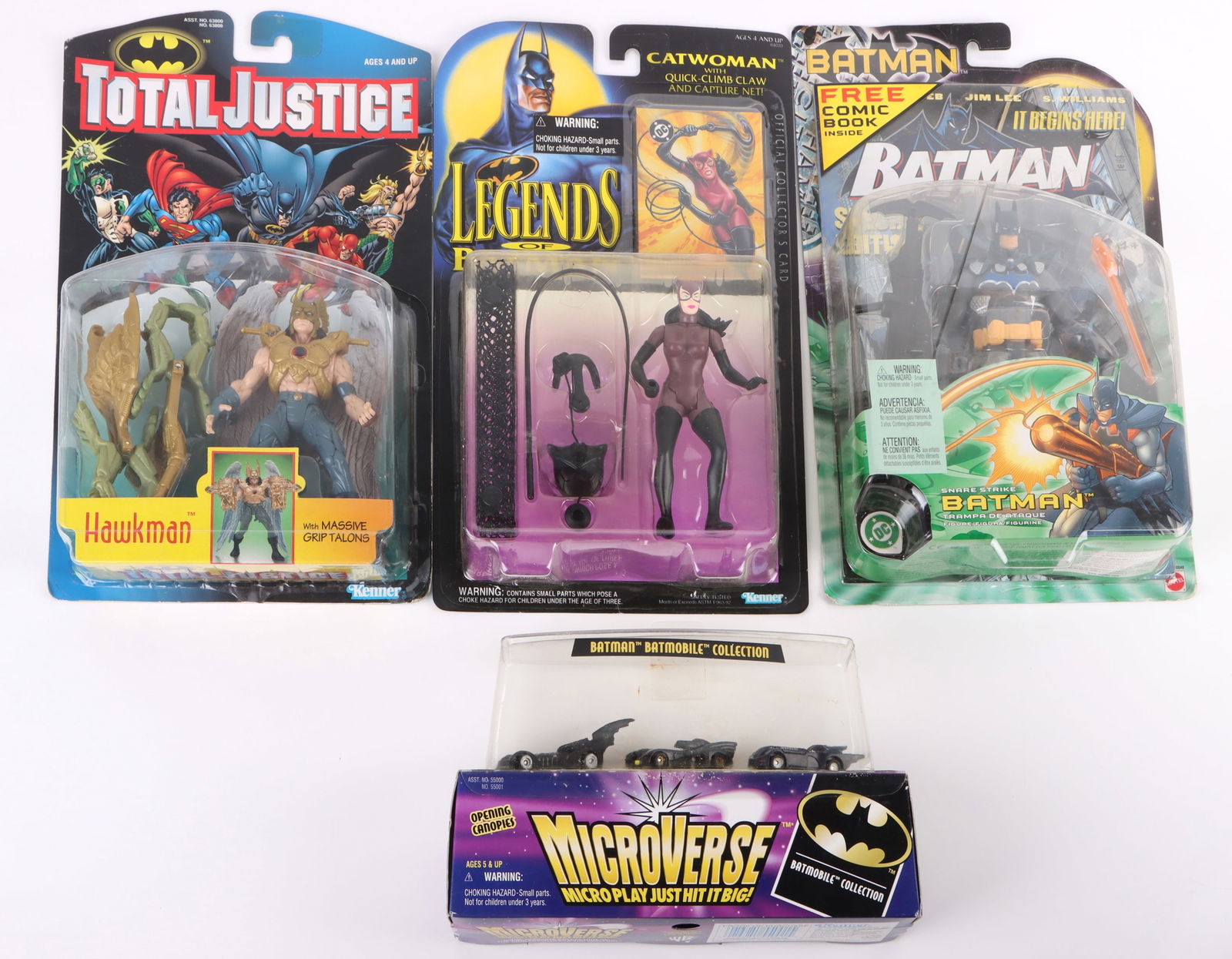 DC COMICS BATMAN ACTION FIGURES - LOT OF 4 - NIB (1 of 5)