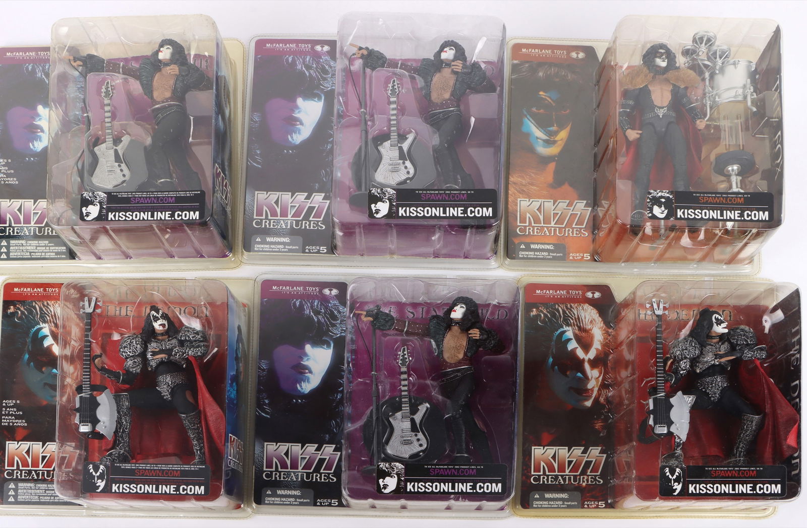 2002 MCFARLANE KISS CREATURES SERIES 5 - SET OF 6 (1 of 5)