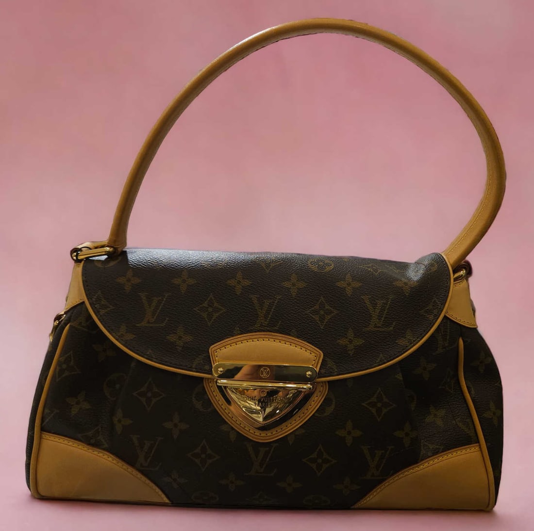 LOUIS VUITTON BEVERLY MM HANDBAG MONO CANVAS (1 of 2)