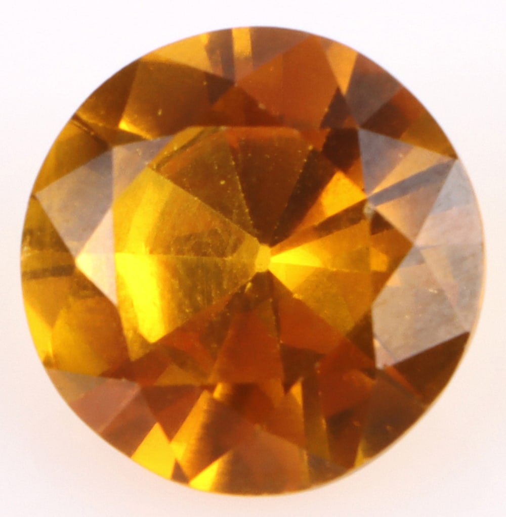 7.60CT ROUND YELLOW SAPPHIRE LOOSE GEMSTONE (1 of 3)