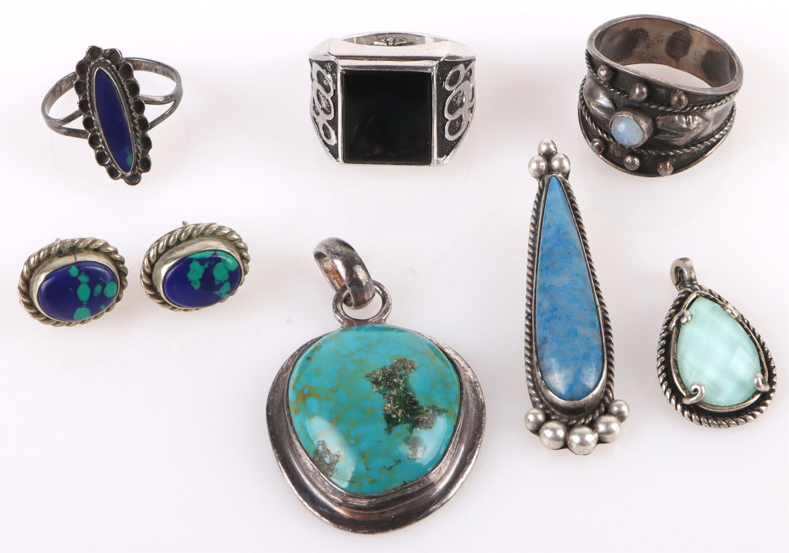 SOUTHWEST-STYLE STERLING SILVER STONE JEWELRY (1 of 2)