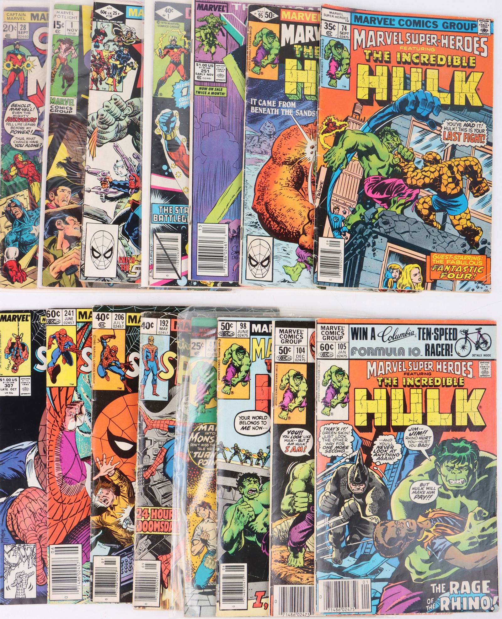 MARVEL COLLECTIBLE COMIC BOOKS - LOT OF 15 (1 of 6)