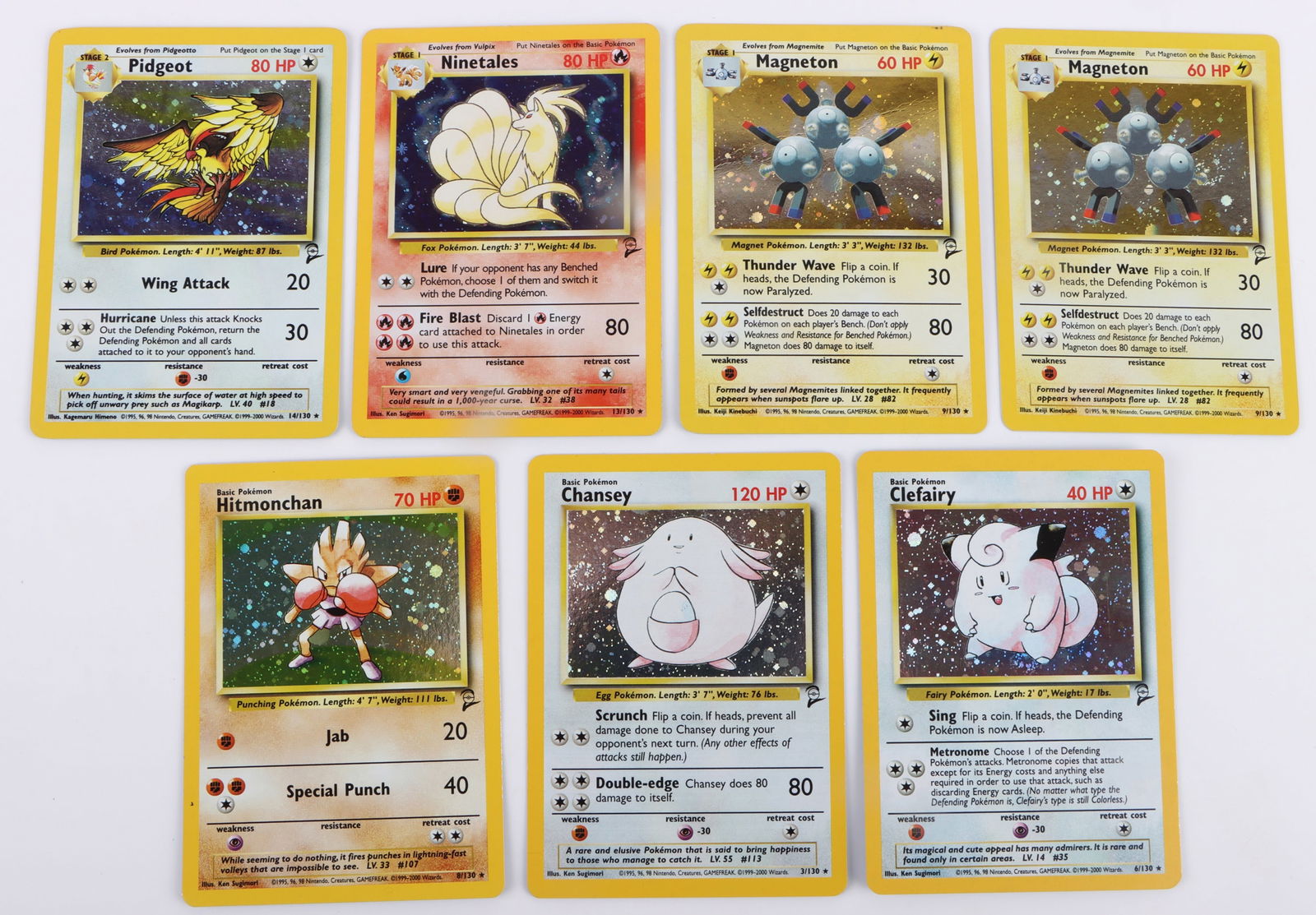 POKEMON COLLECTIBLE HOLO RARE BASE SET 2 CARDS (1 of 2)