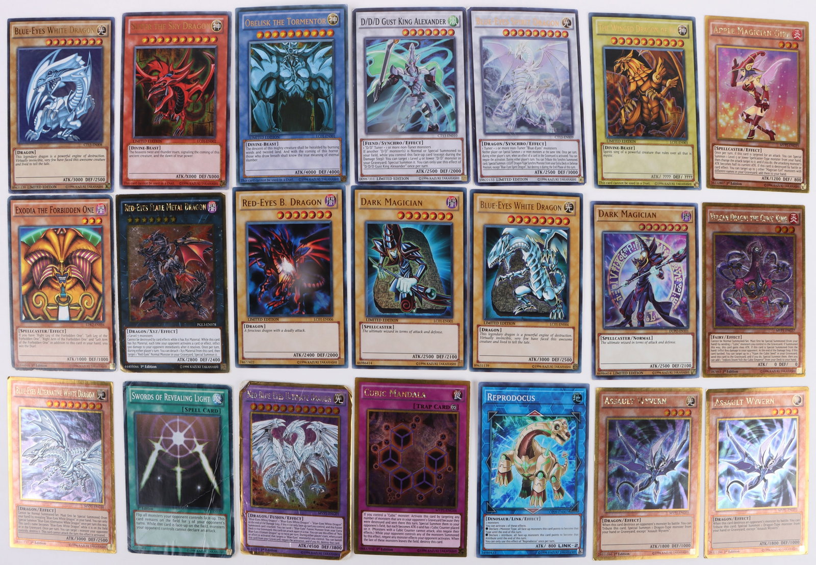 YUGIOH! ULTRA RARE COLLECTIBLE CARDS - LOT OF 21 (1 of 5)
