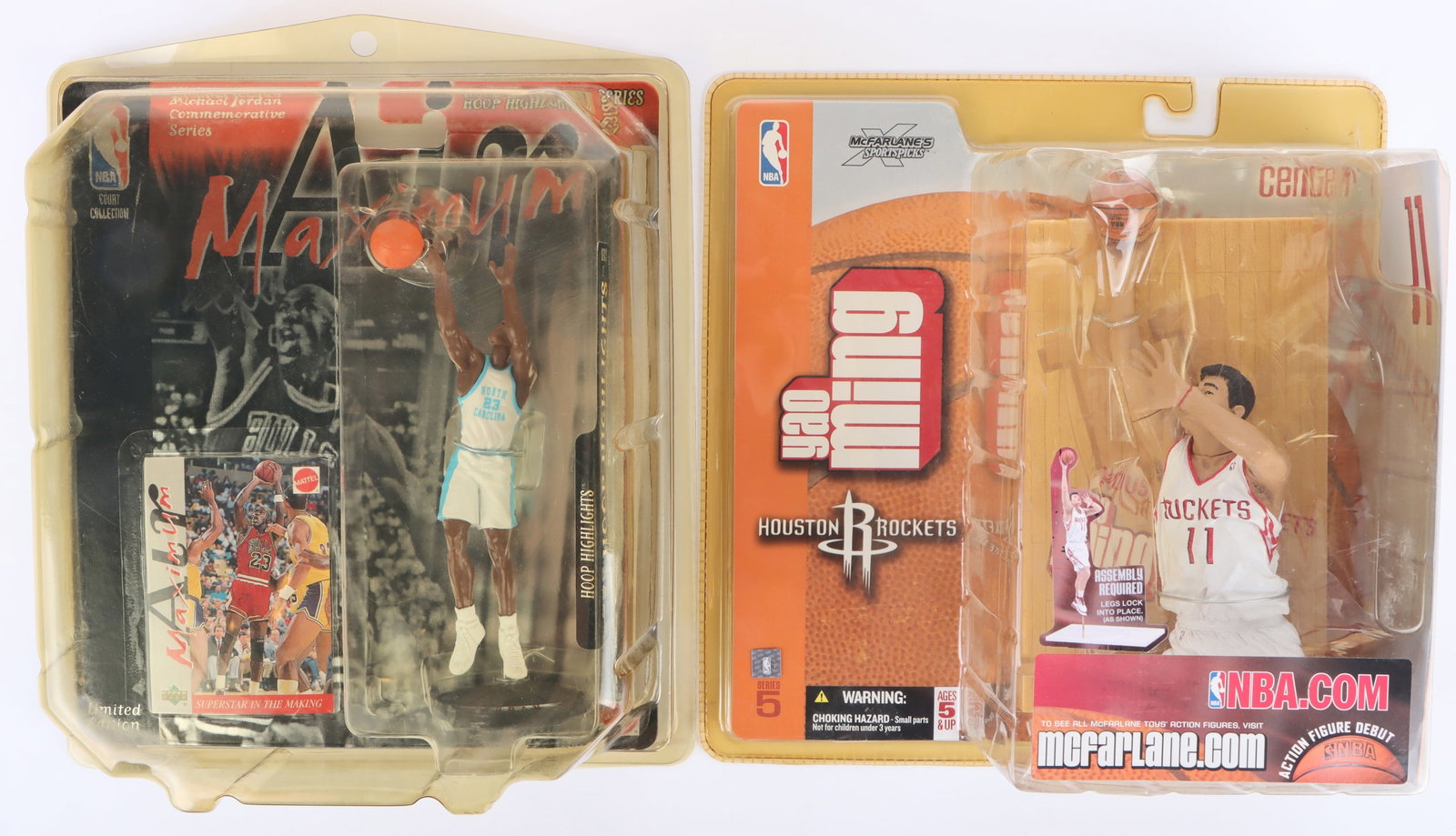 MICHAEL JORDAN & YAO MING SEALED MATTEL MCFARLANE (1 of 6)