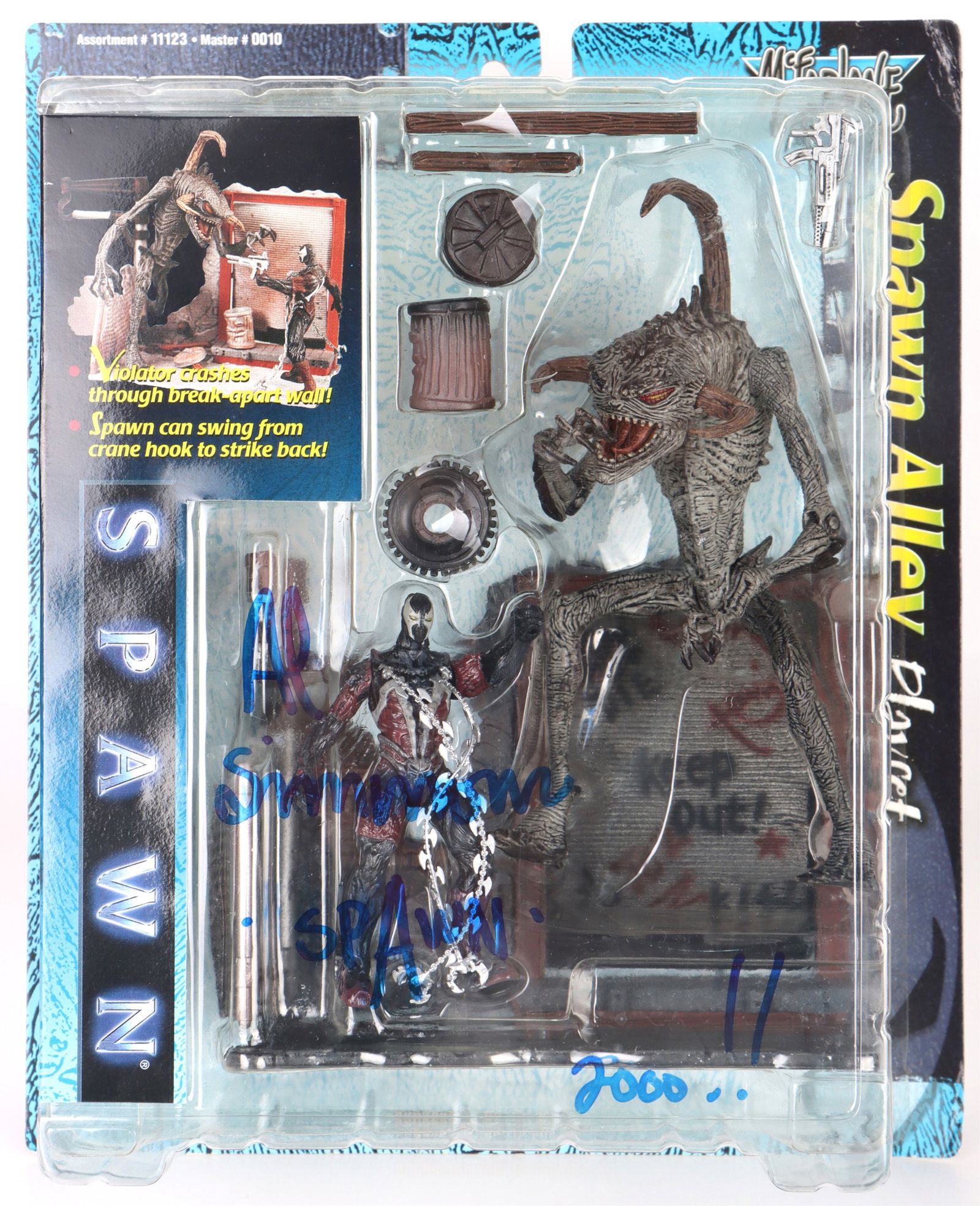 SPAWN ALLEY PLAYSET SIGNED AL SIMMONS 2000 (1 of 3)