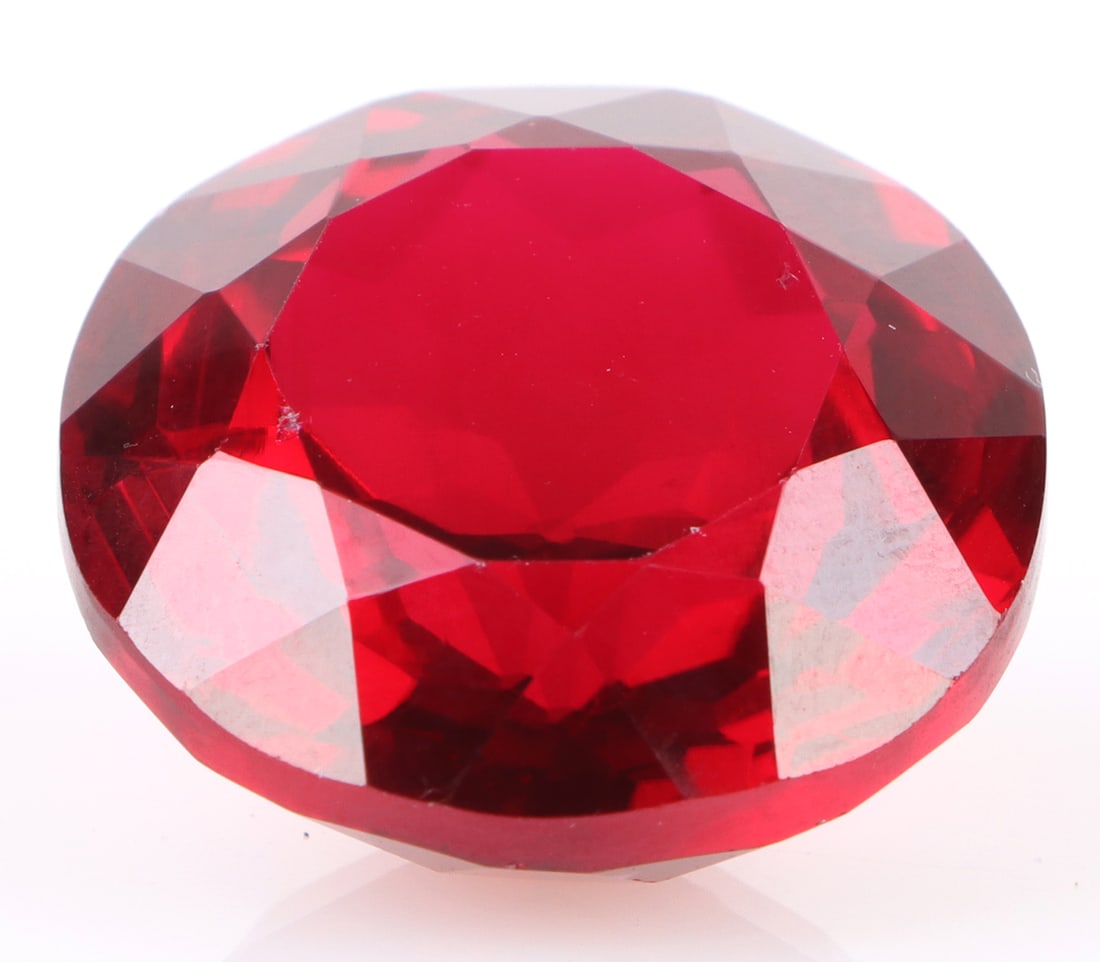 49.20CT ROUND CUT RUBY LOOSE GEMSTONE (1 of 3)