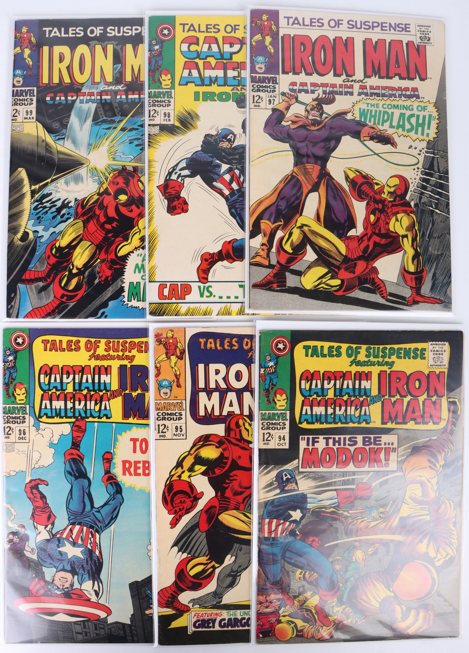 TALES OF SUSPENSE #94-#99 COMIC BOOKS - (6) (1 of 4)