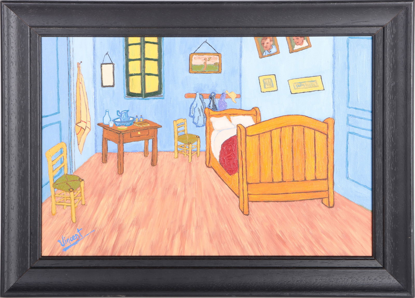 VAN GOGH ORIGINAL BEDROOM AT ARLES PAINTING  AFTER (1 of 4)