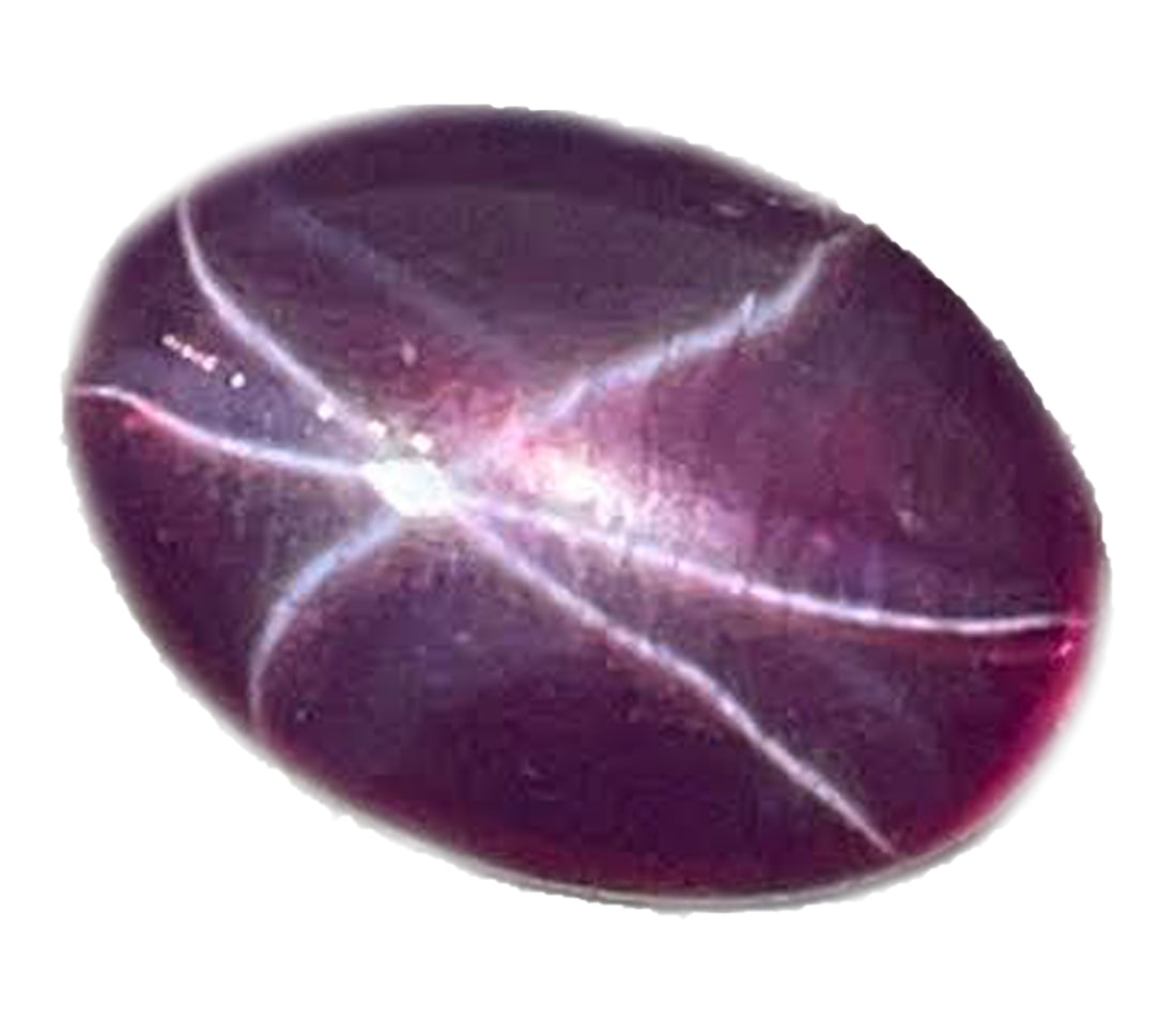 9.05CT OVAL-CUT RED STAR RUBY LOOSE GEMSTONE (1 of 5)