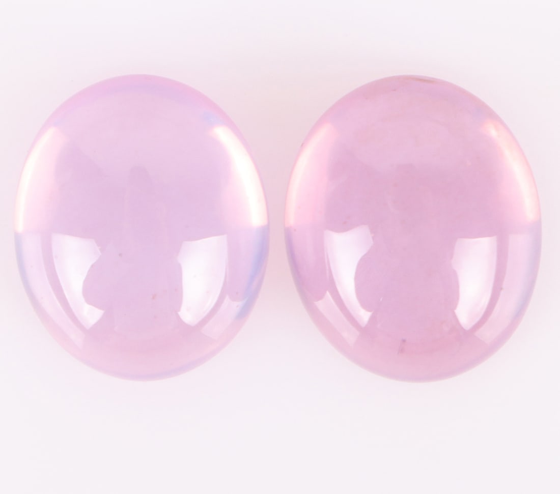 13.90CTW OVAL CABOCHON PINK STAR SAPPHIRE GEMS (1 of 3)