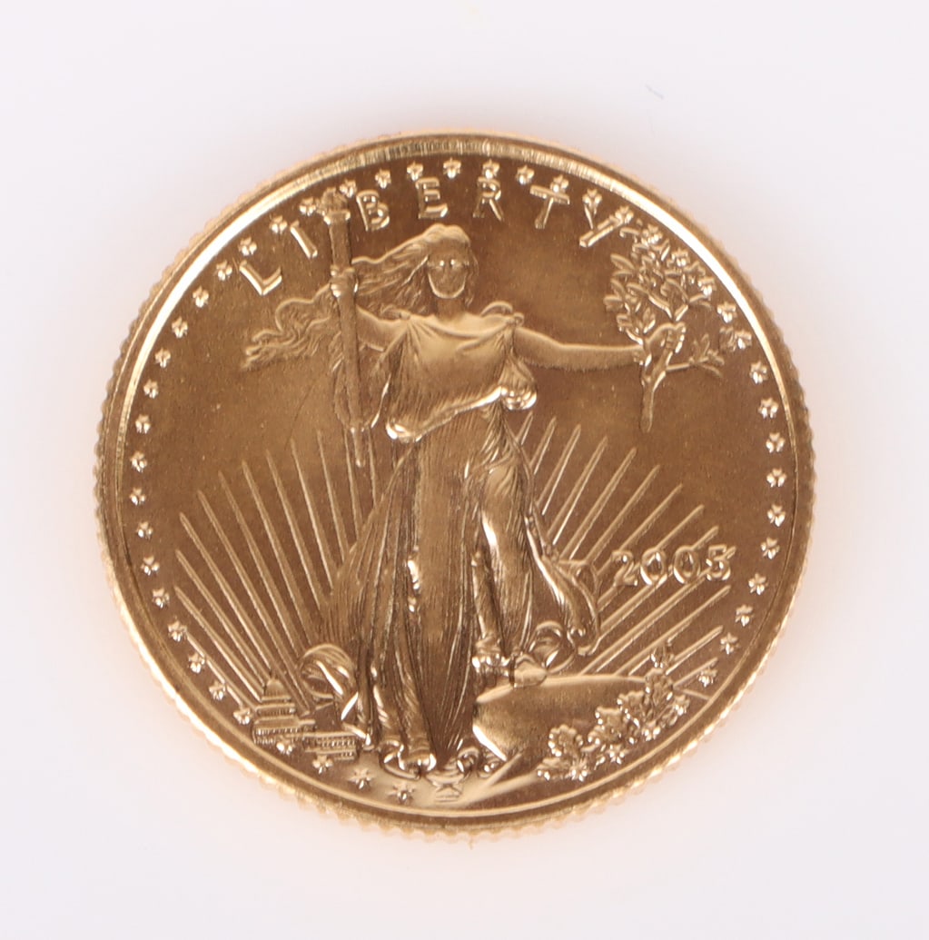 2005 AMERICAN EAGLE 1/10TH OZ FINE GOLD COIN $5 (1 of 2)