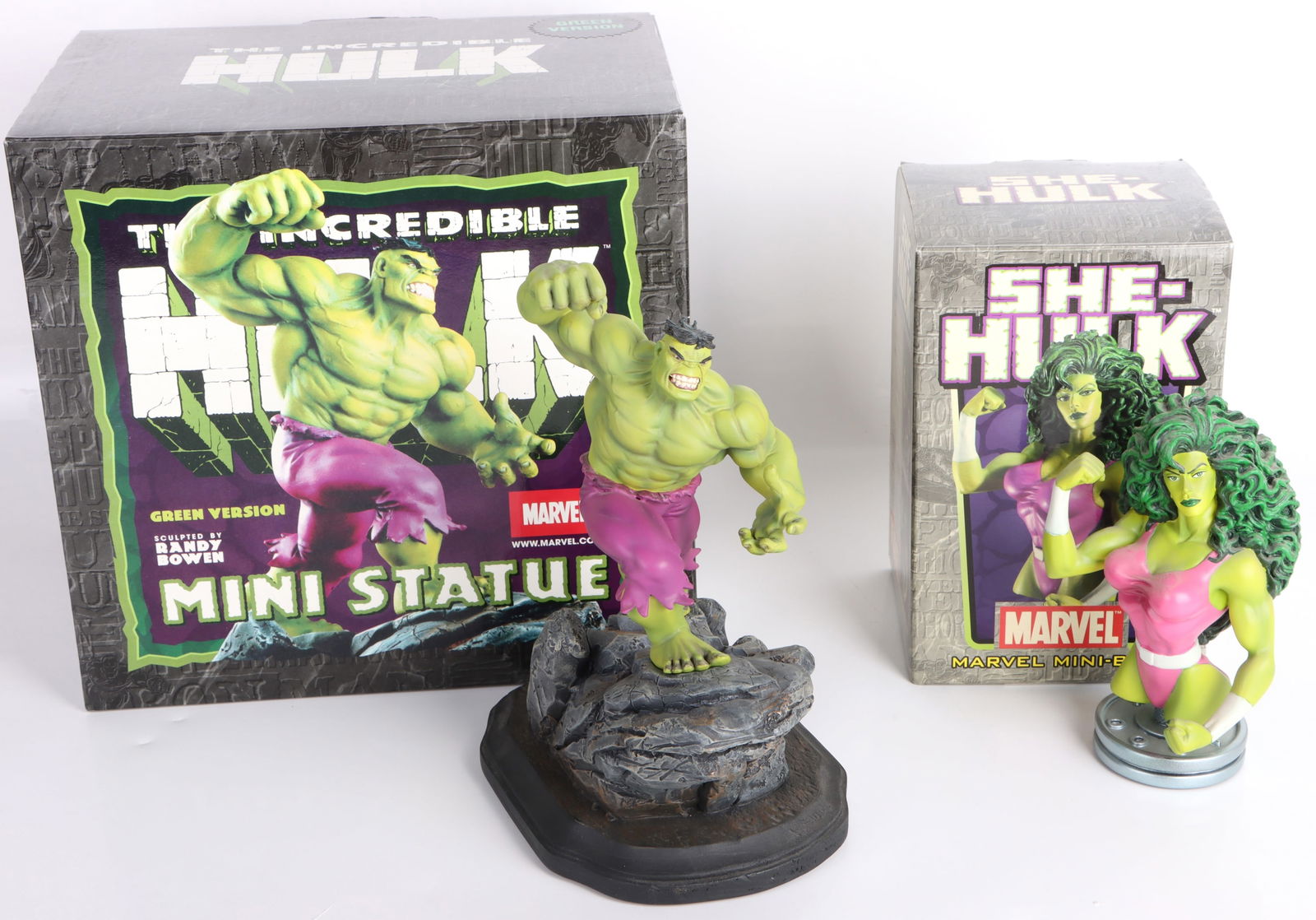 HULK & SHE-HULK MINI STATUES BOWEN DESIGNS (1 of 6)